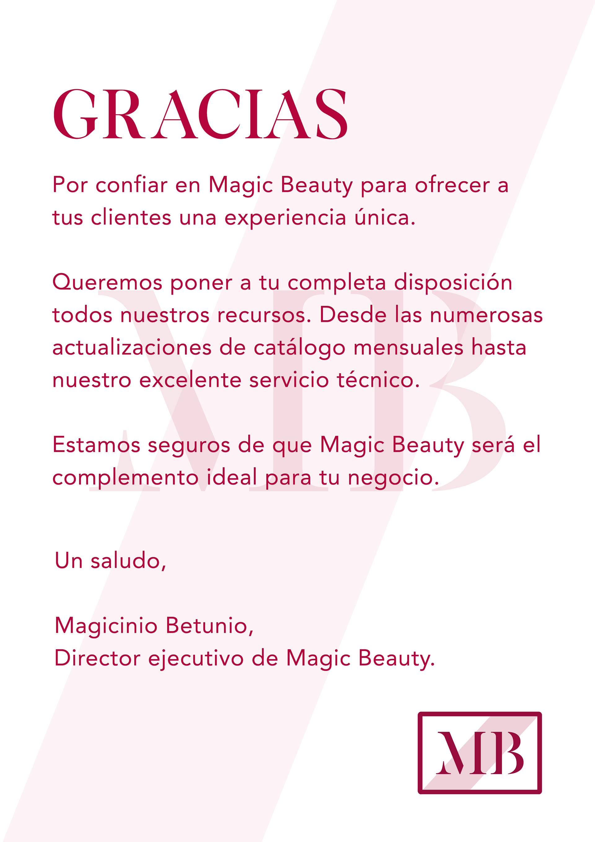 Papel de carta en granate
