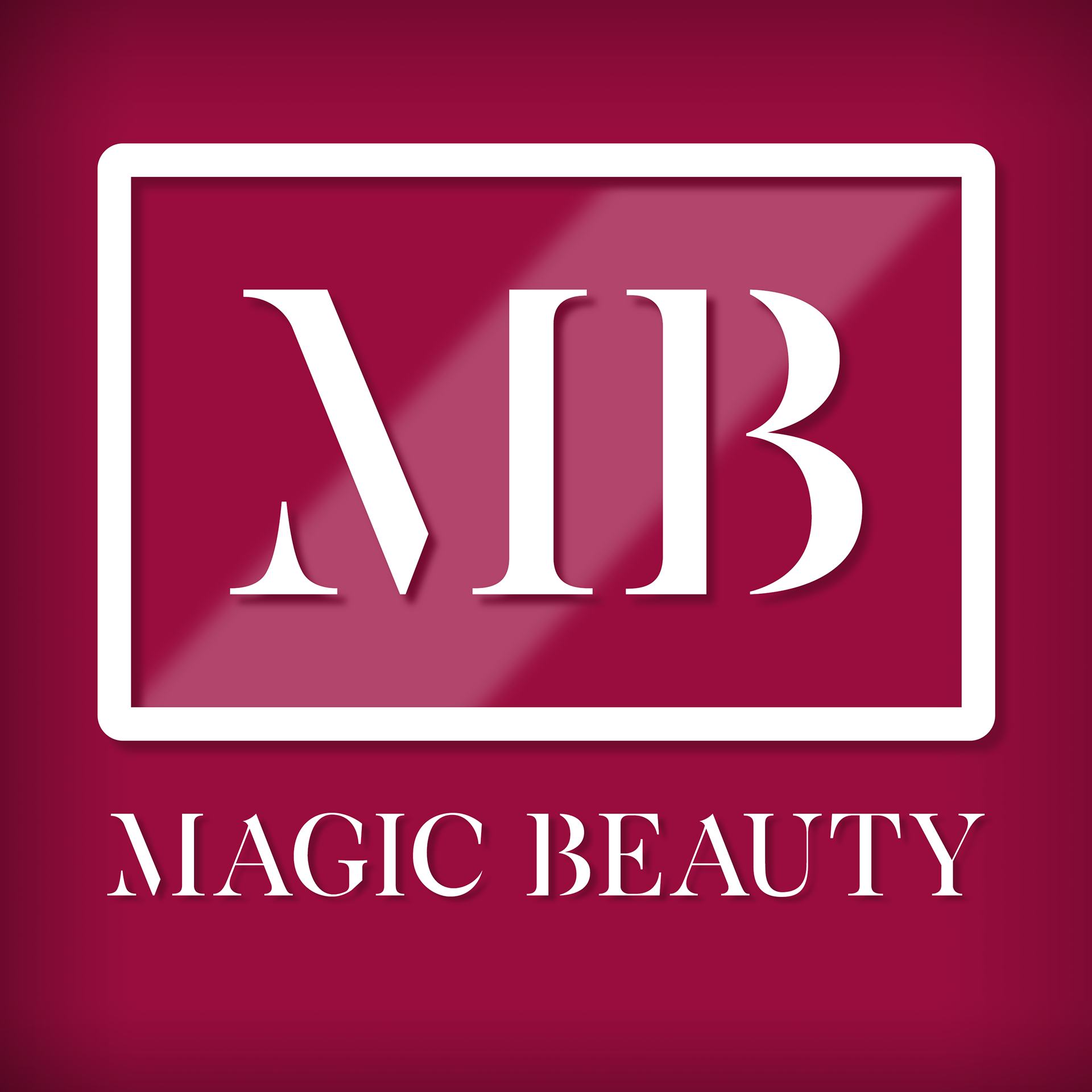 Logo blanco sobre granate