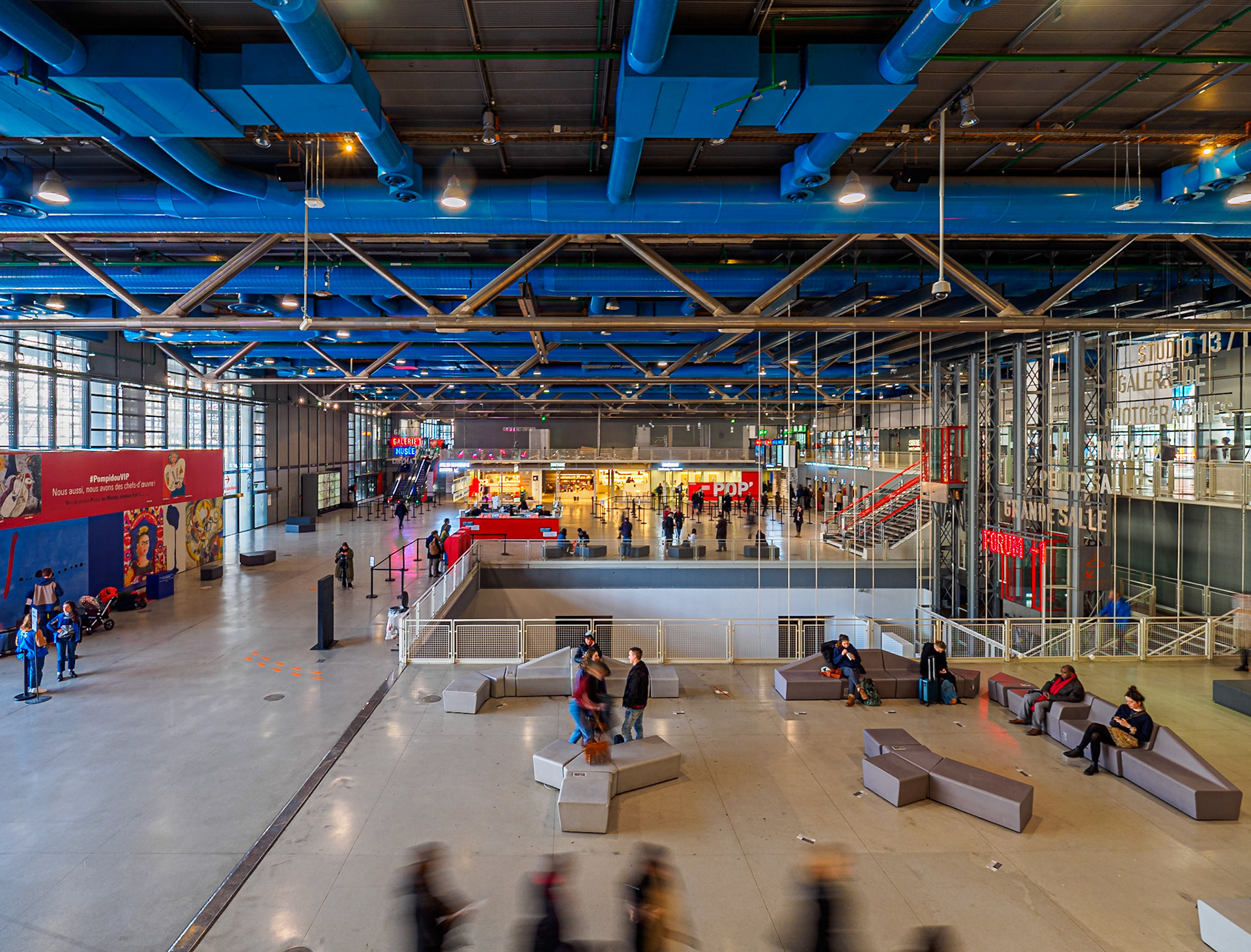 Interior, Centre Pompidou, Paris - Piano Rogers
