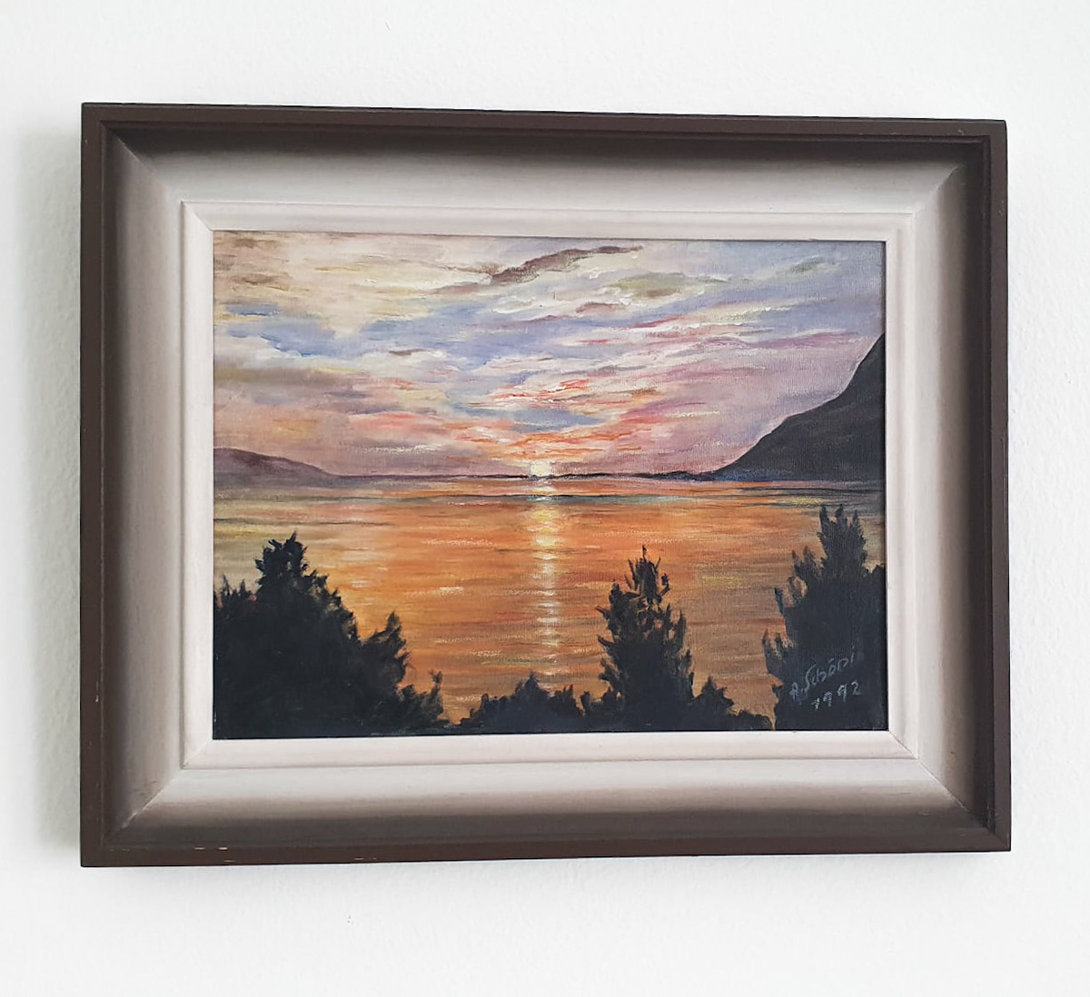 Sonnenuntergang am Nordpol | 1992 | 52x42