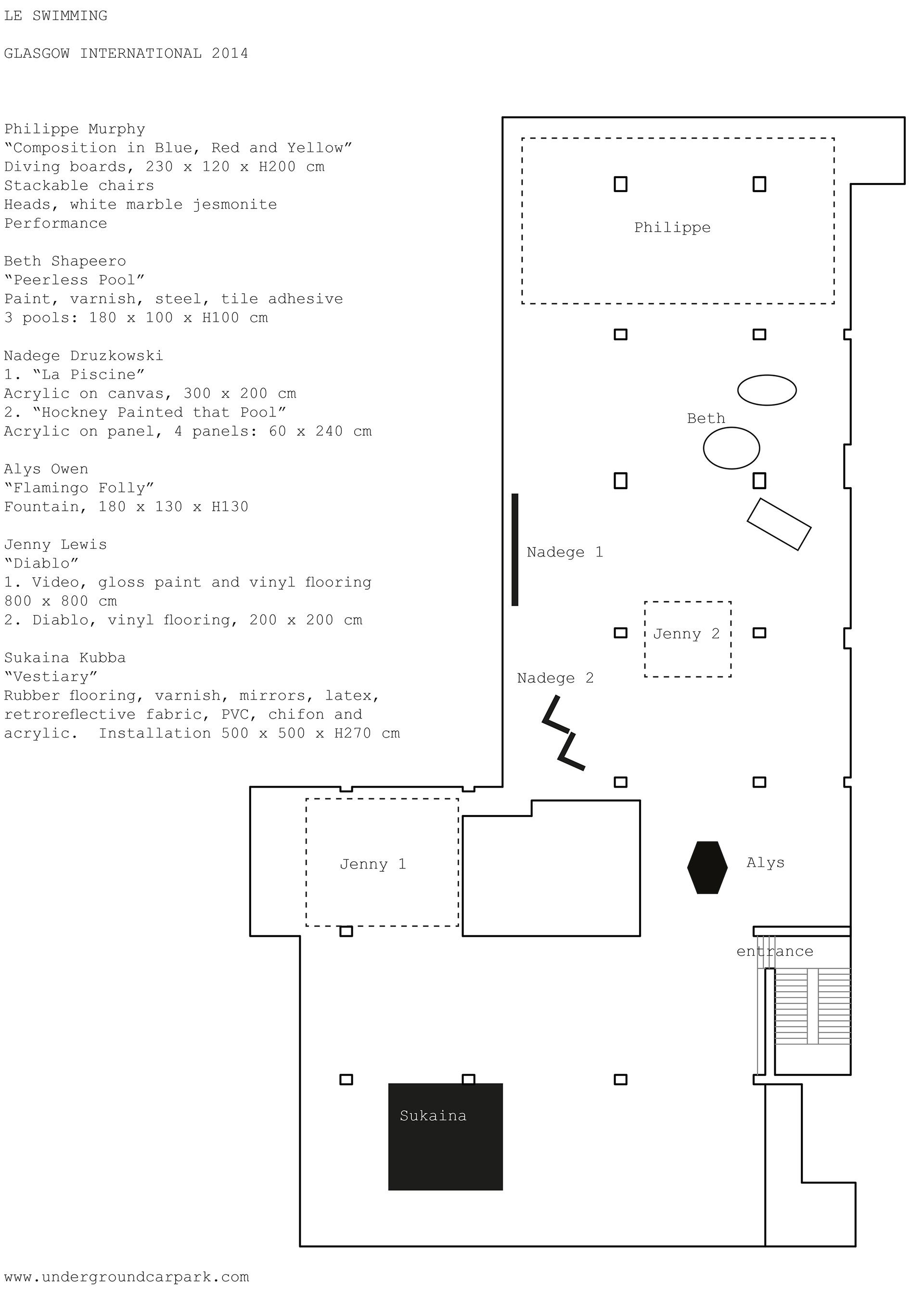 Le Swimming Map