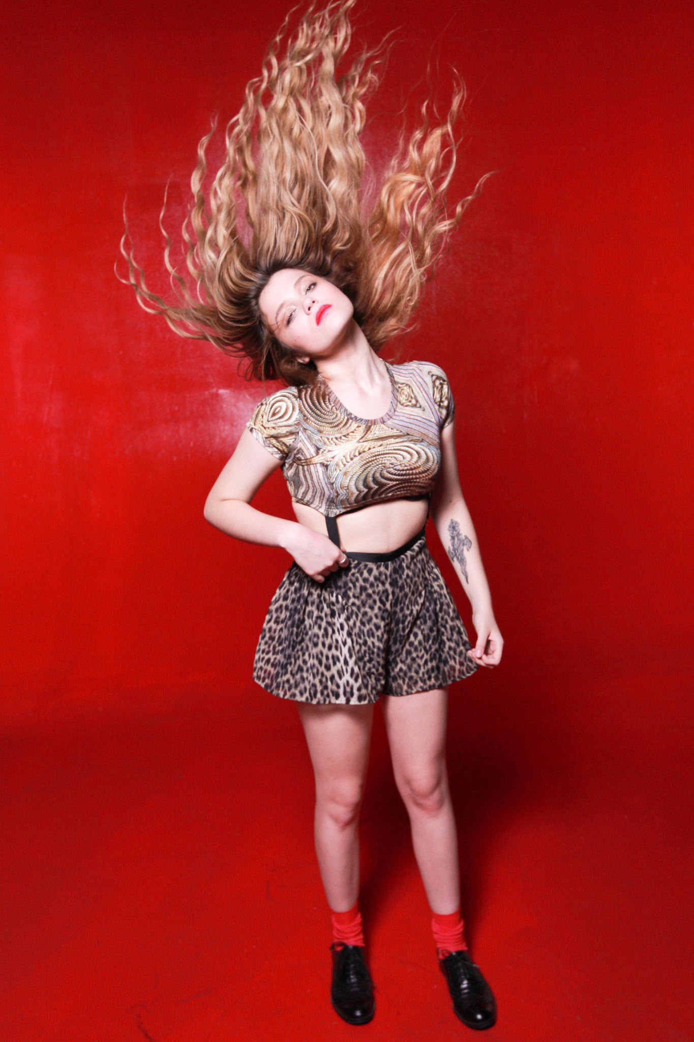 LOS ANGELES - AUG 12:  Singer Sky Ferreira performs on set during day 2 of the taping of the video for "Obsession" on August 12, 2010 in Los Angeles, California. (Photo by Michael Underwood/PictureGroup)