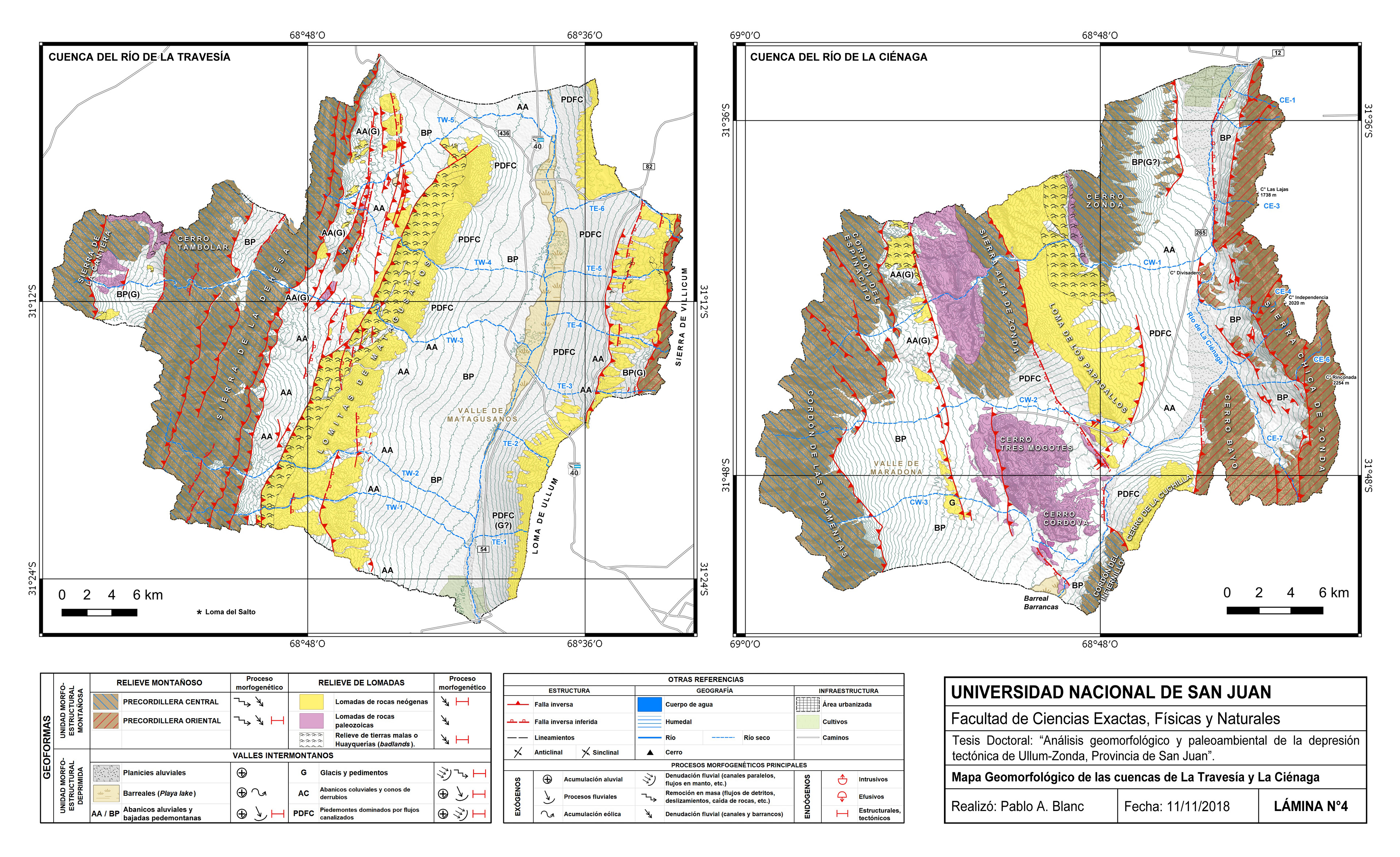 Mapa geomorfológico