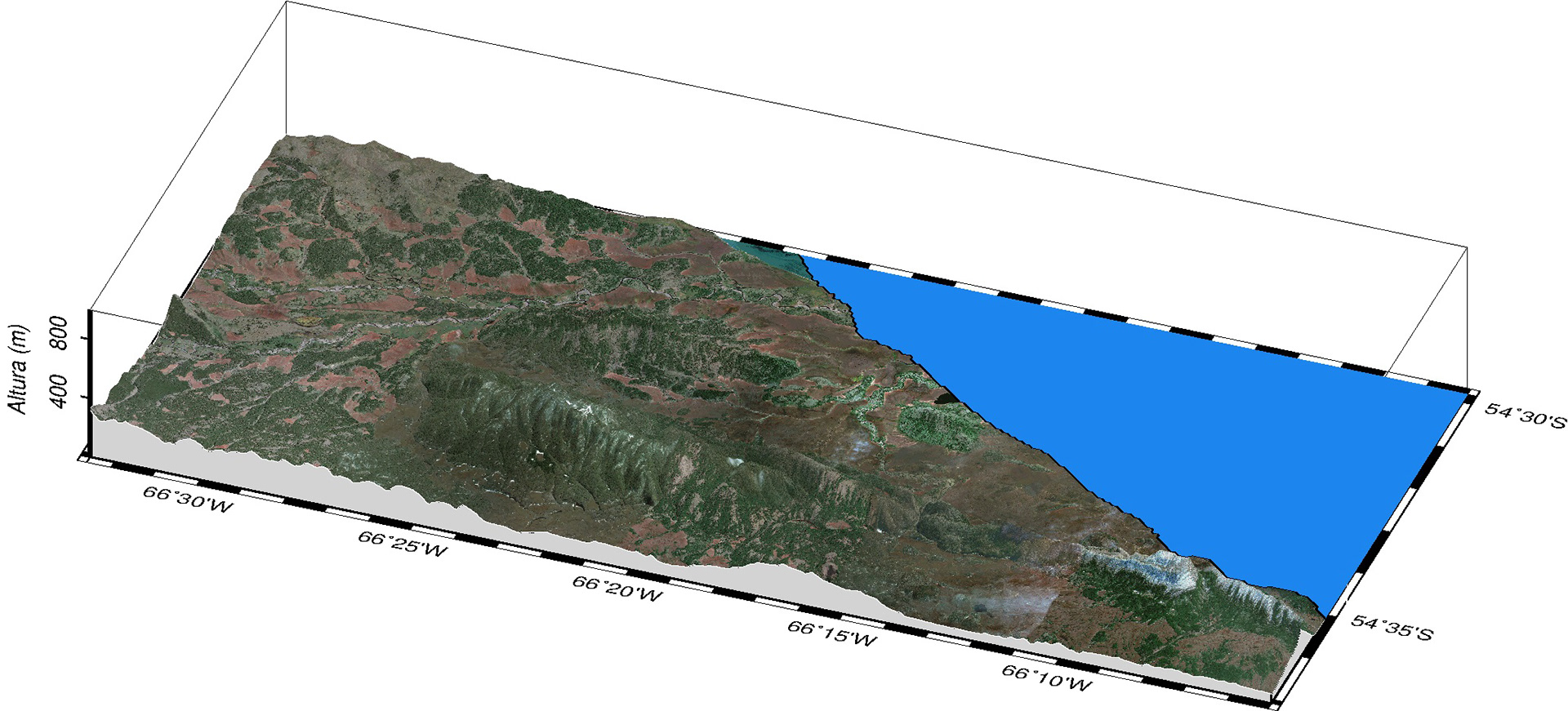 Bloque 3D + Imagen satelital