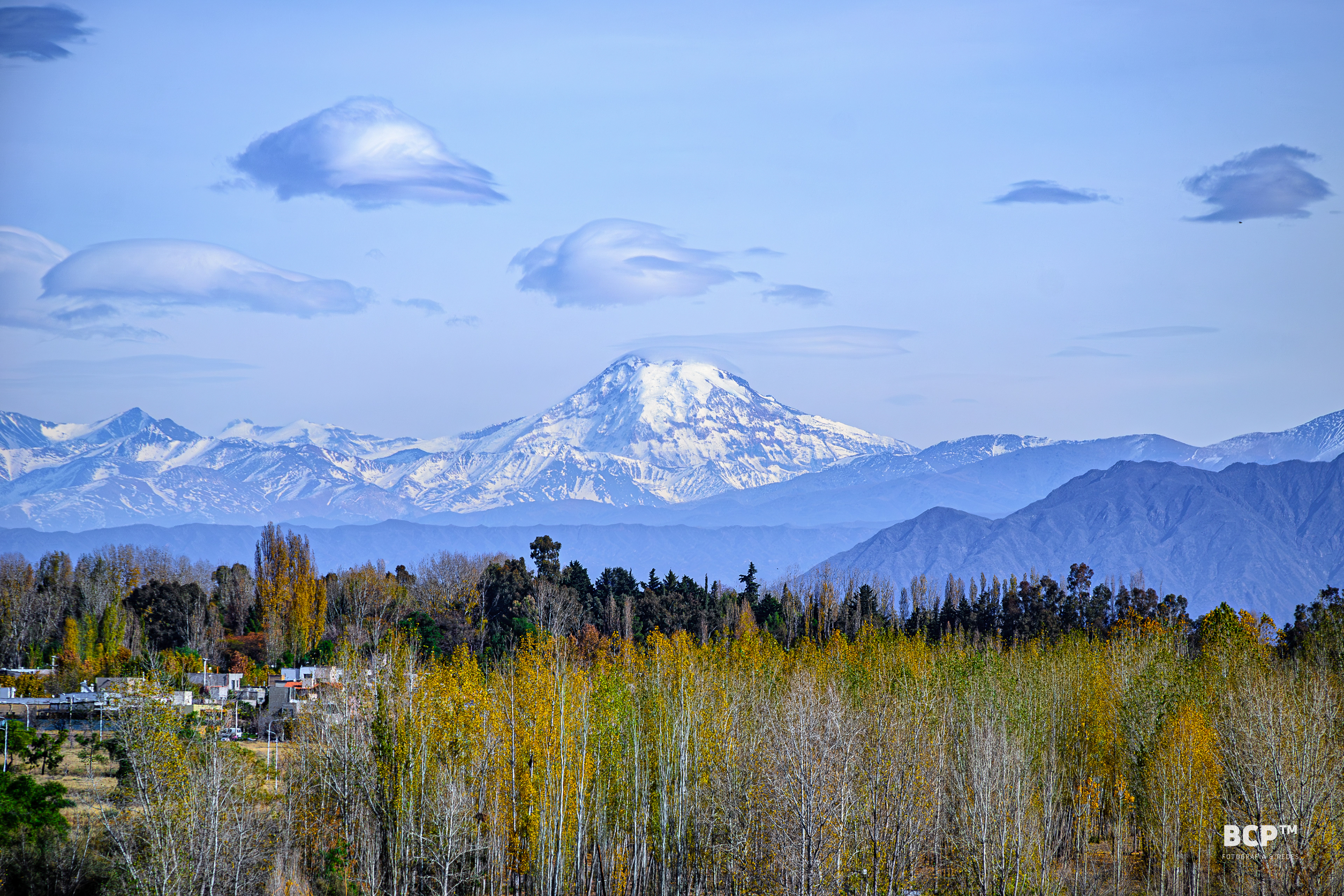 Volcán Tupungato desde Vistalba, Luján de Cuyo, Mendoza