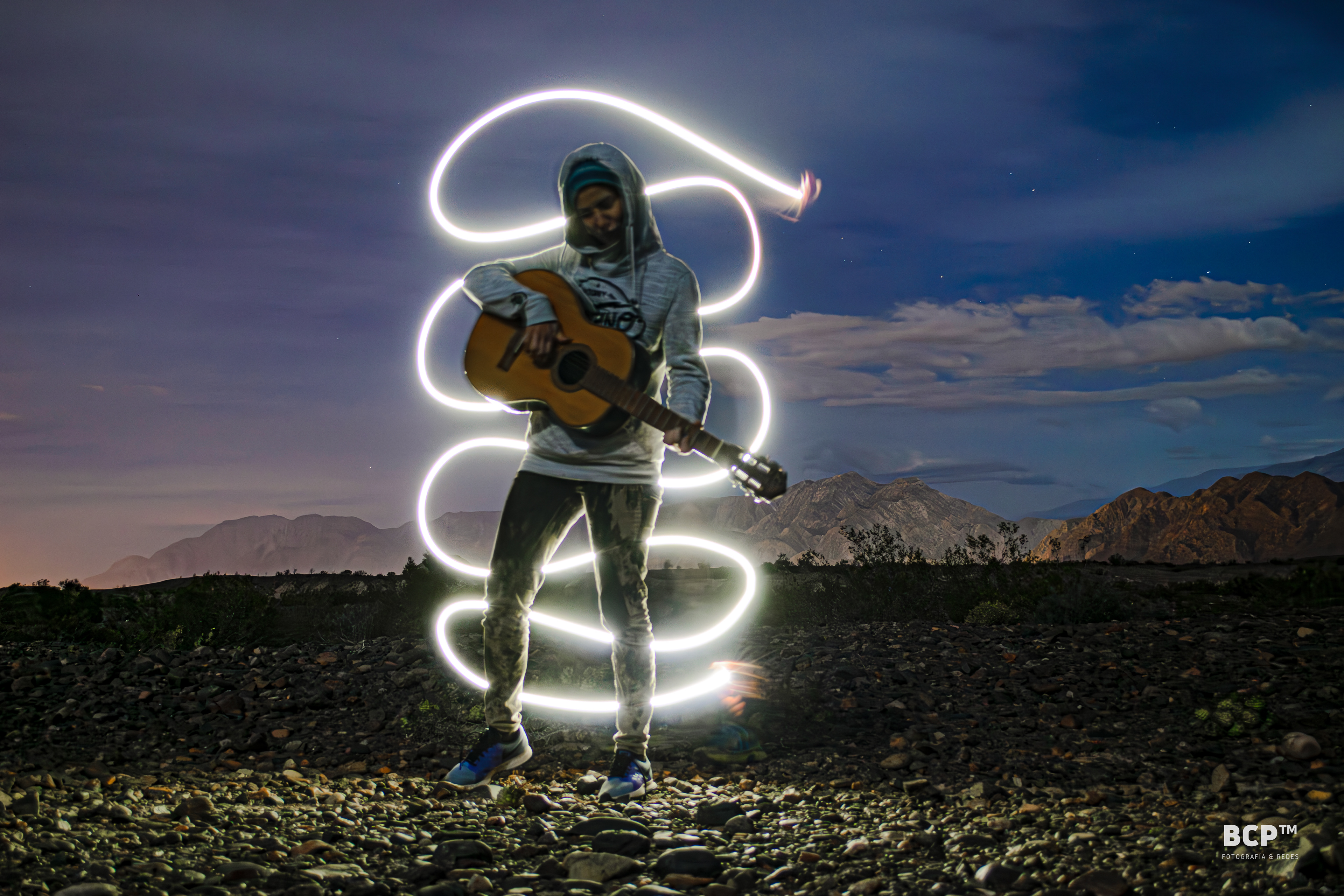 Pintura con luz, Ullum, San Juan, Argentina