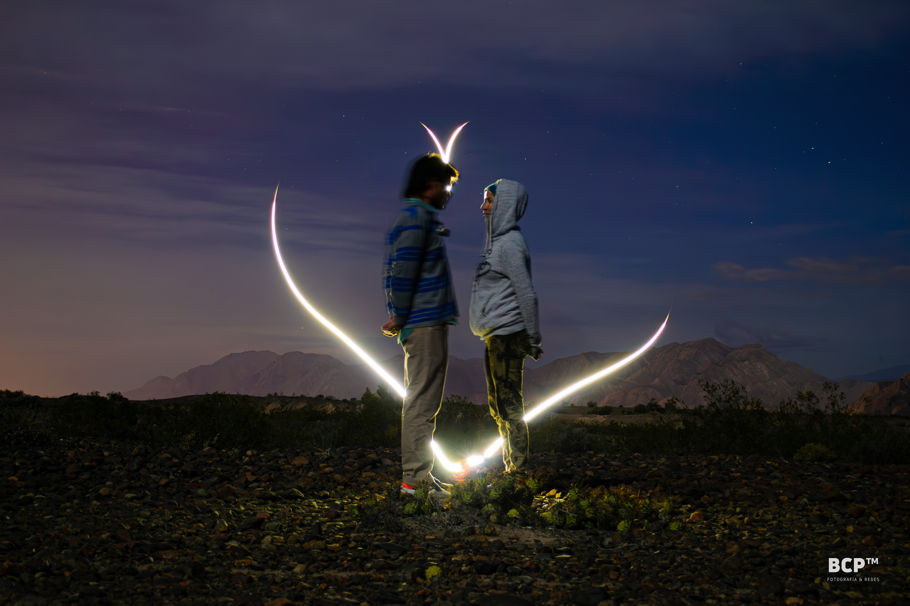 Pintura con luz, Ullum, San Juan, Argentina