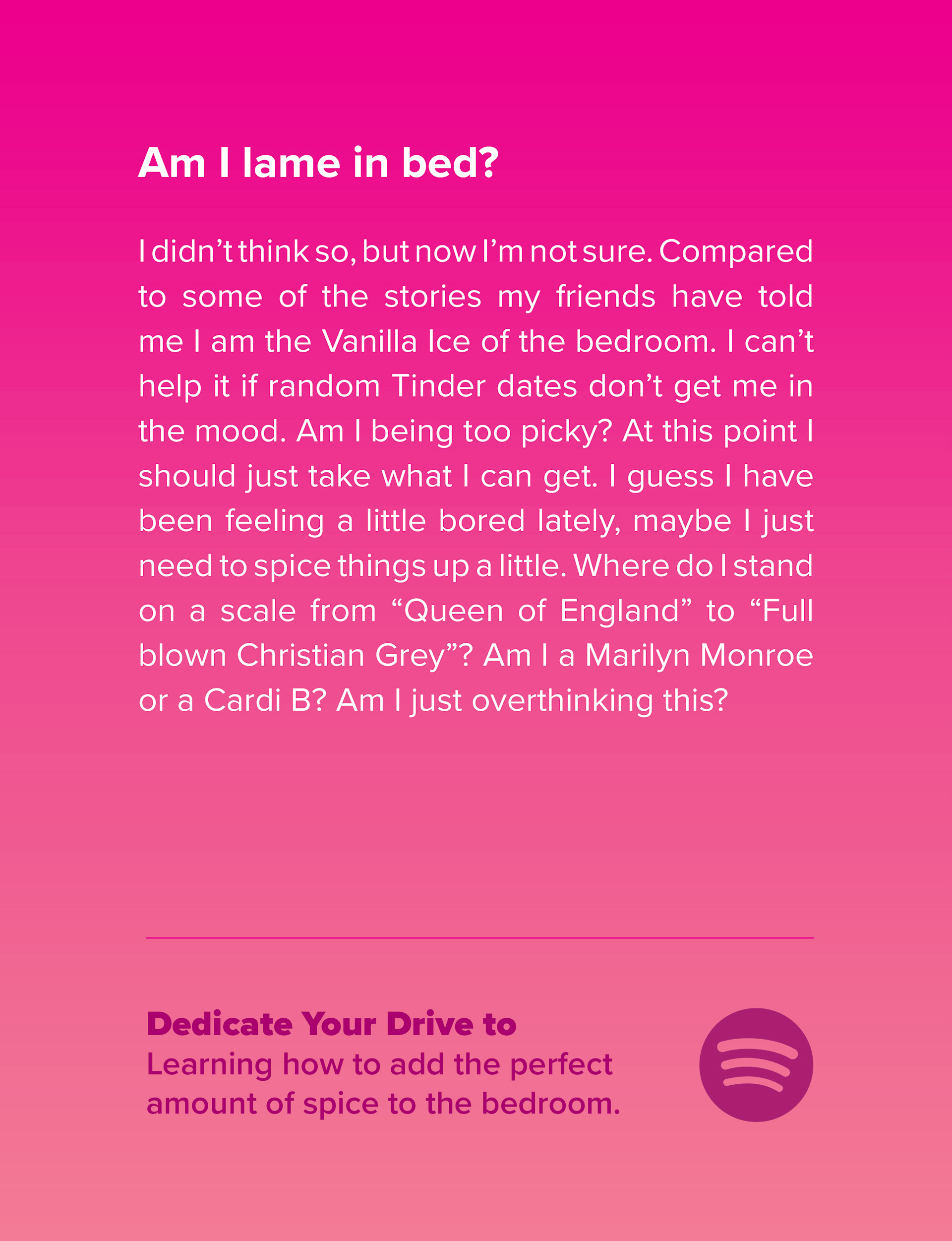 Print ad for Cosmopolitan Magazine