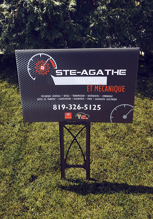 Coroplaste gazon / Transmission Saint-Agathe