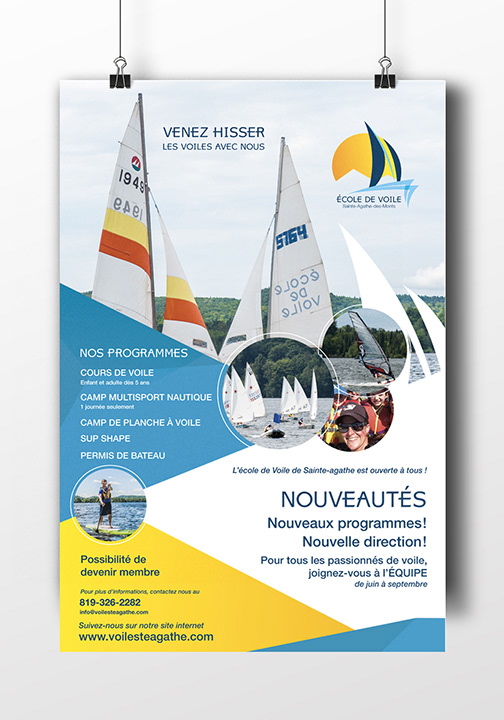 Affiche / École de Voile de Sainte-Agathe-des-Monts