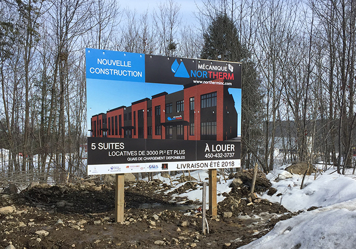 Enseigne coroplaste / Mécanique Northerm