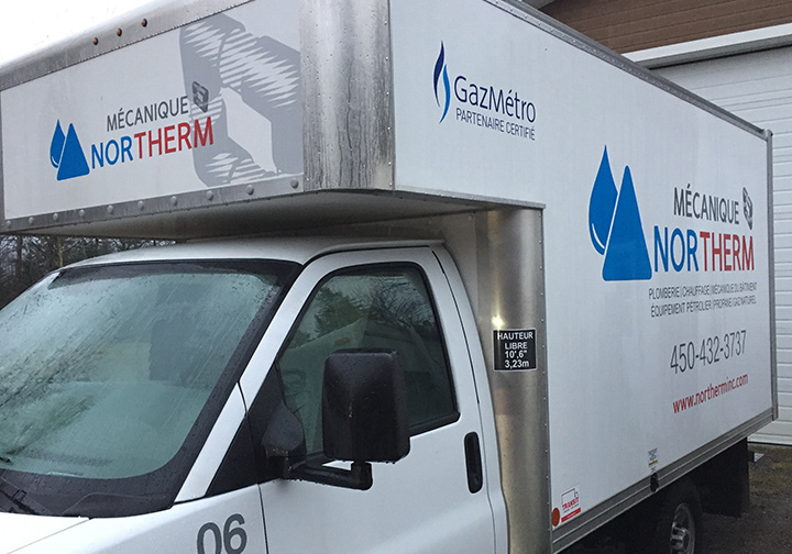 Lettrage véhicule / Ville de Sainte-Agathe-des-Monts