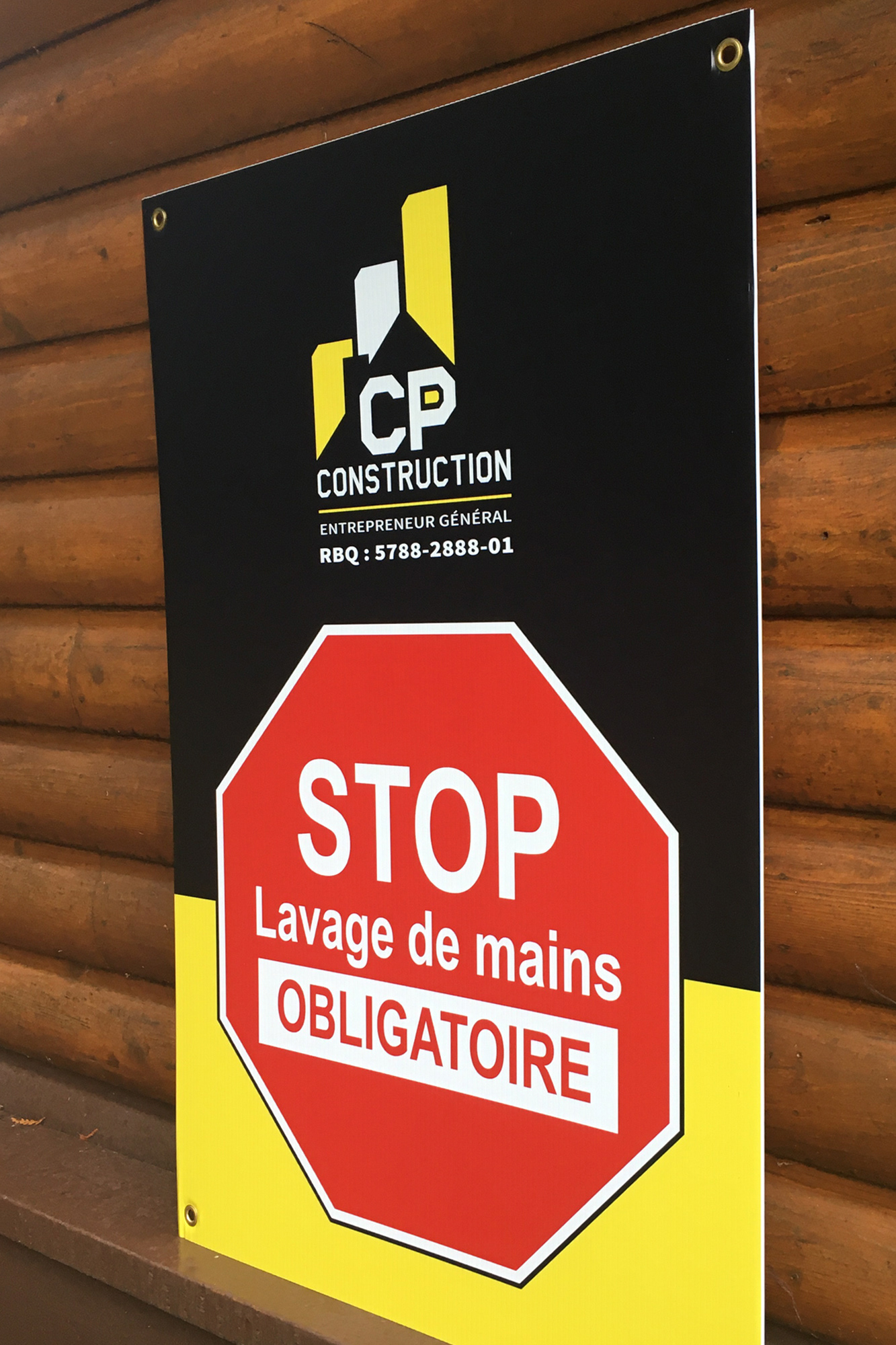 Enseigne coroplaste / CP Construction