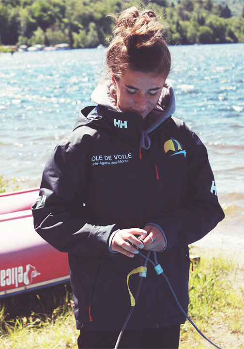 Impression flex / École de Voile de Sainte-Agathe-des-Monts