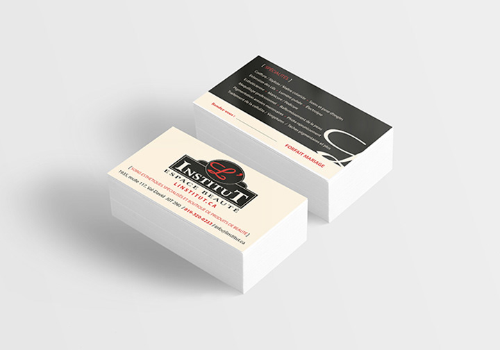 Cartes d'affaires / L'Institut Espace Beauté