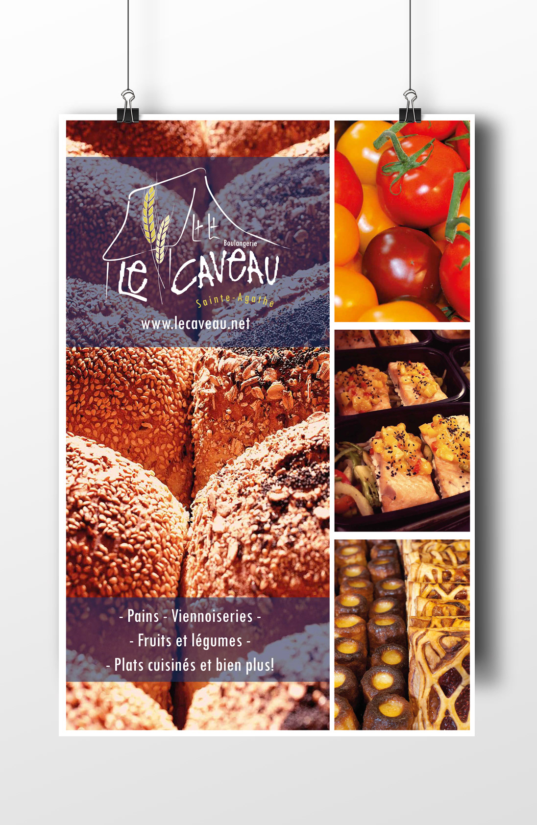 Affiche / Boulangerie le Caveau