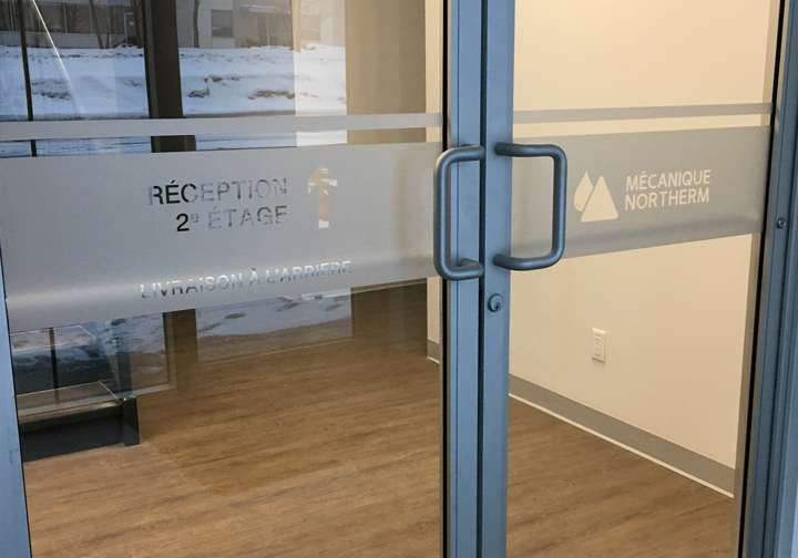 Lettrage givré / Mécanique Northerm