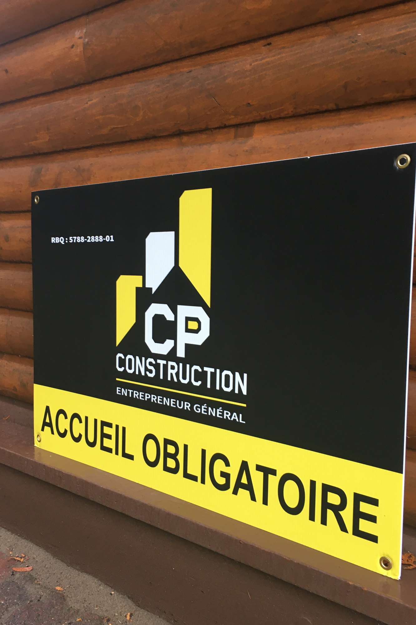 Enseigne coroplaste / CP Construction