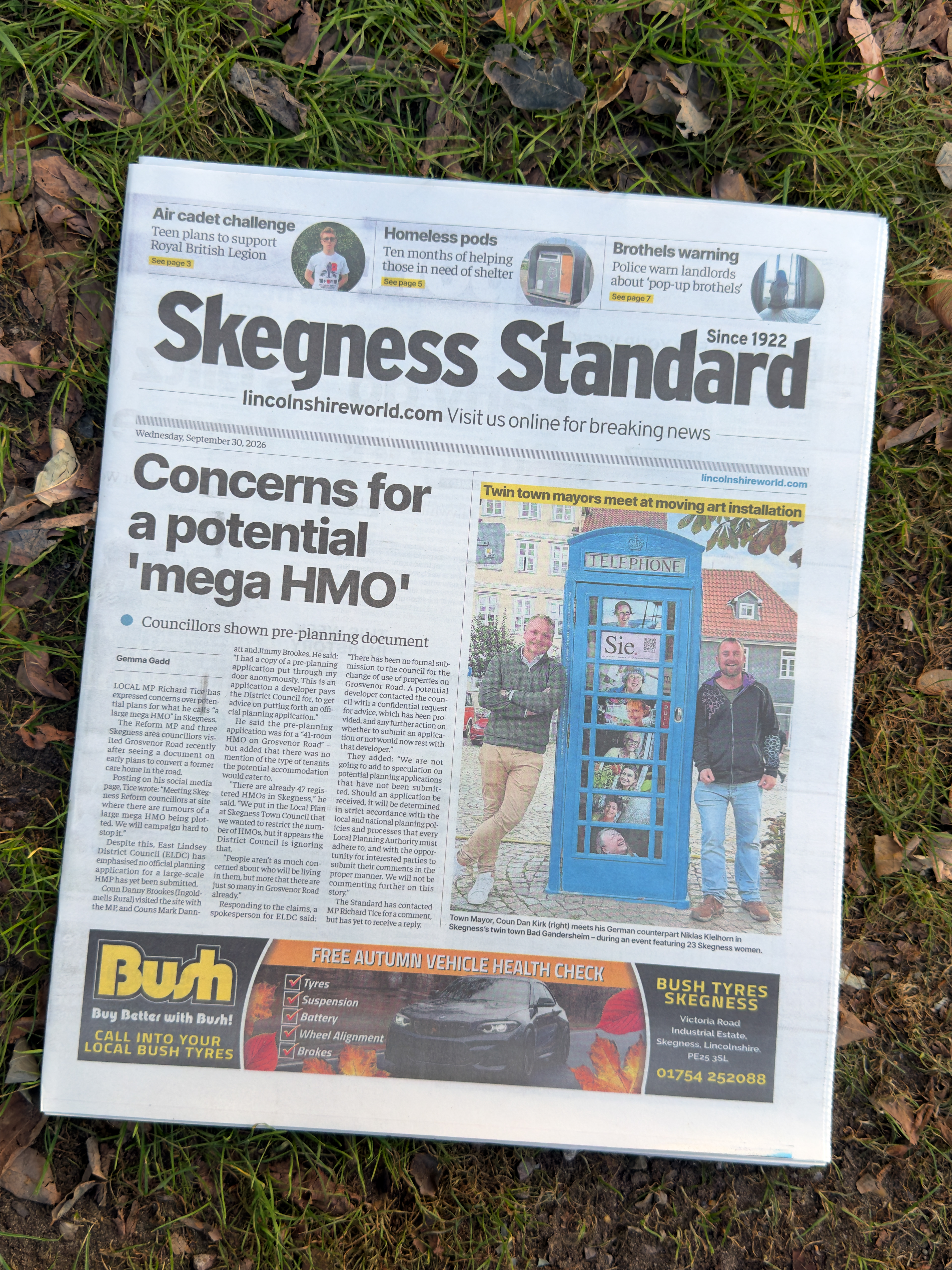 Front Cover - Skegness Standard