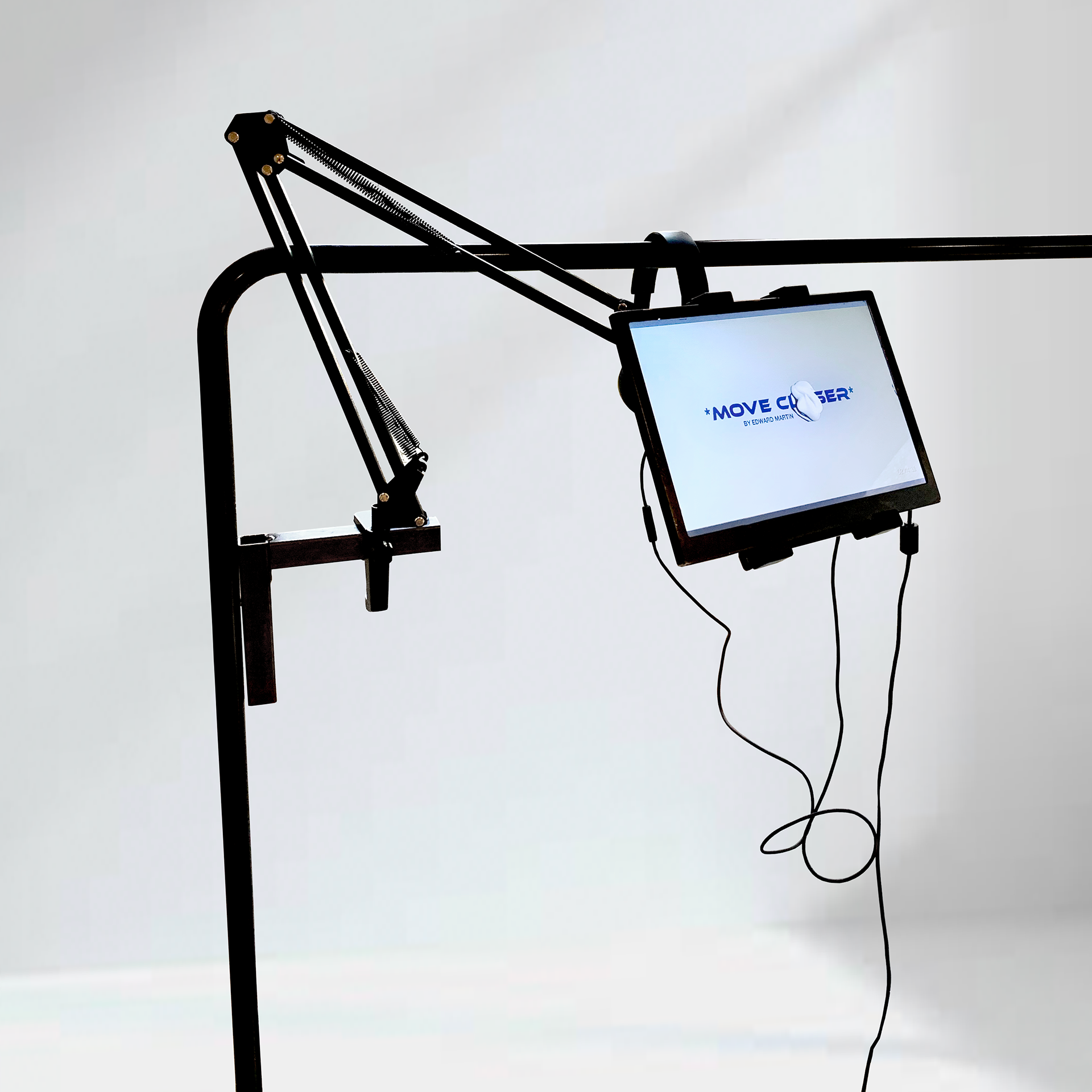 Edward Martin, *MOVE CLOSER* (2020) Multi-Media Video Installation. Exhibition shot at Kingston University