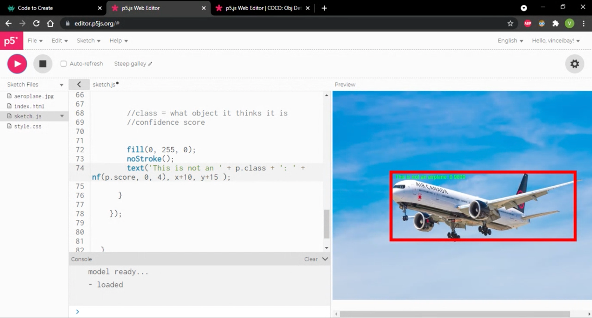 Image Classifier Tutorial by Vince Ibay