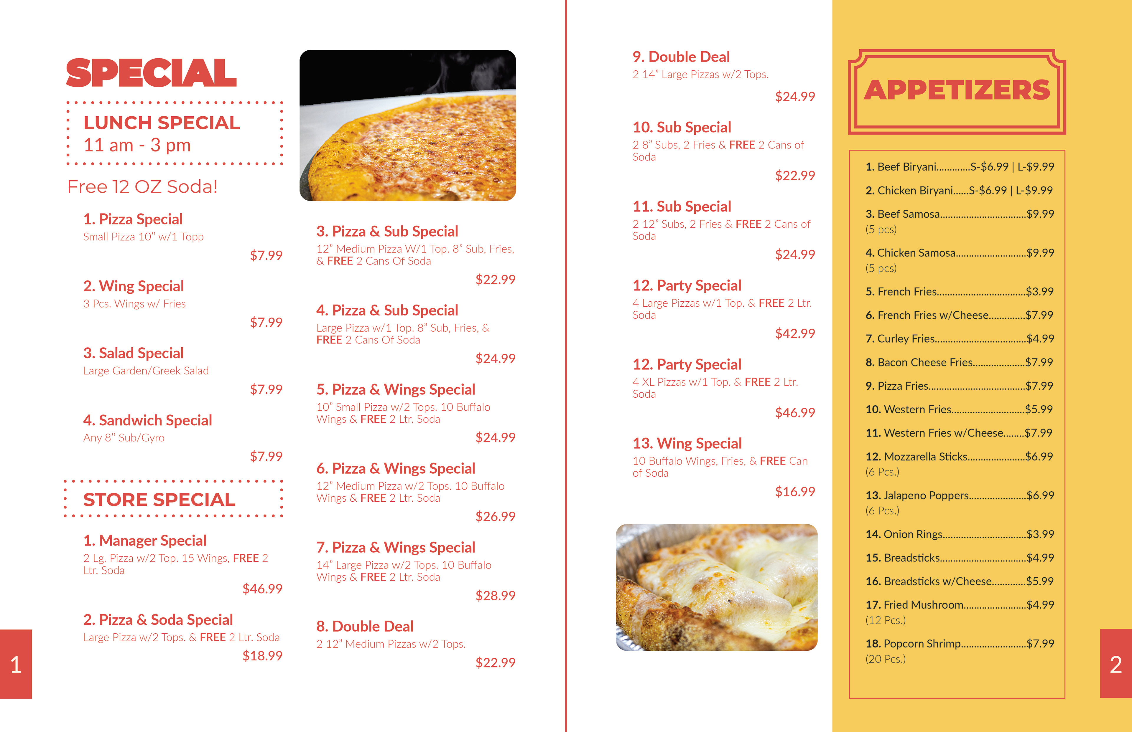 Menu | Special