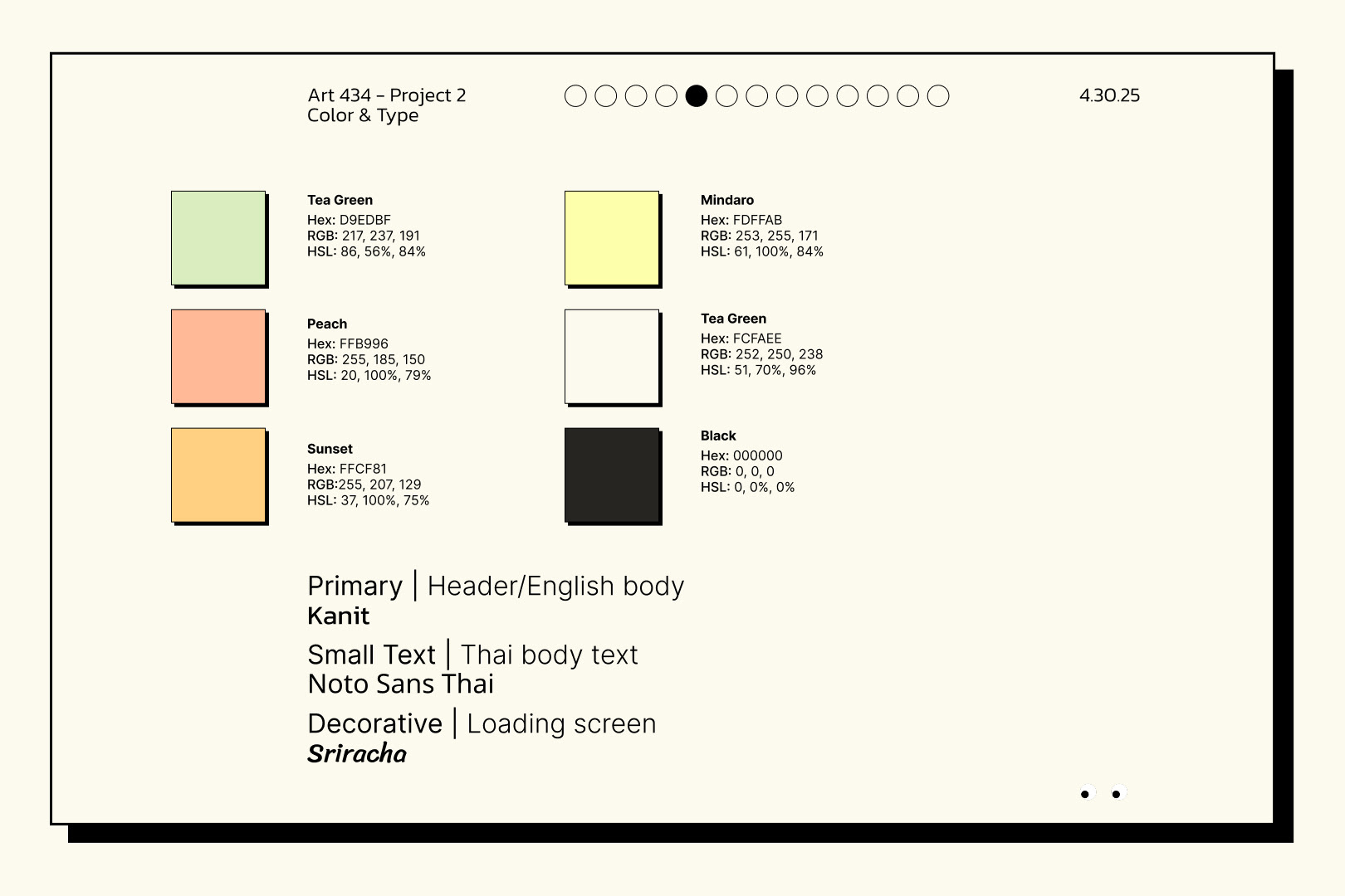 Colors & Types