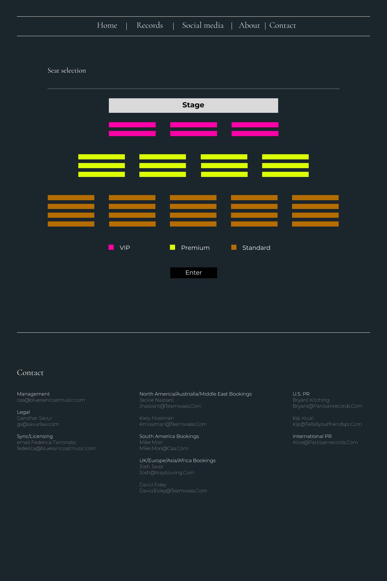 Seat Selection