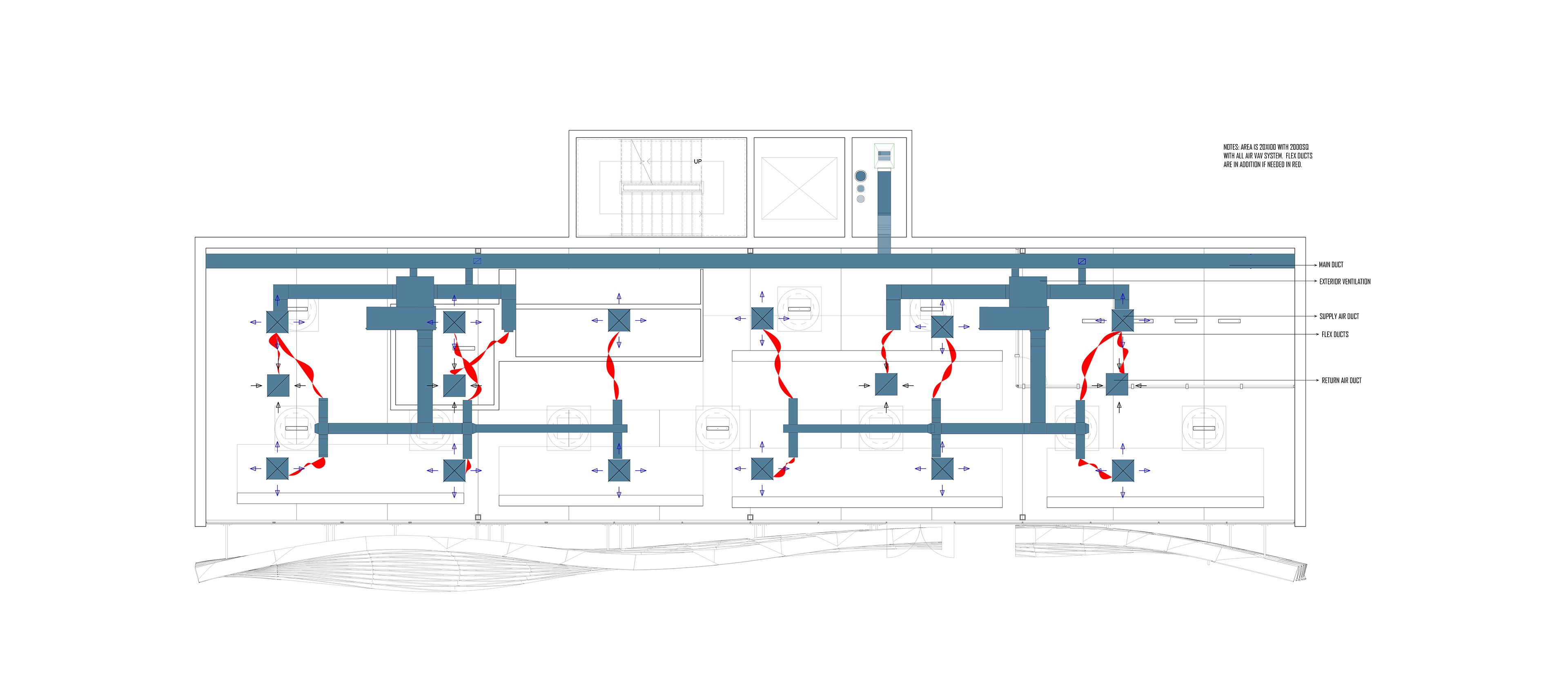 Reflected Ceiling Plan + HVAC