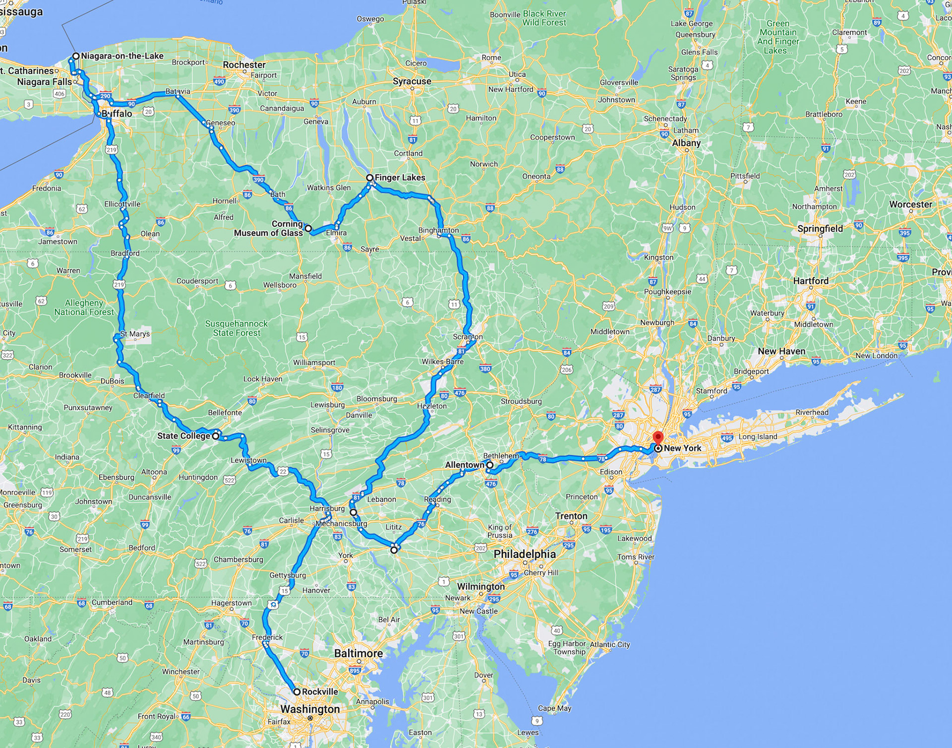 2014, MD PA NY Roadtrip