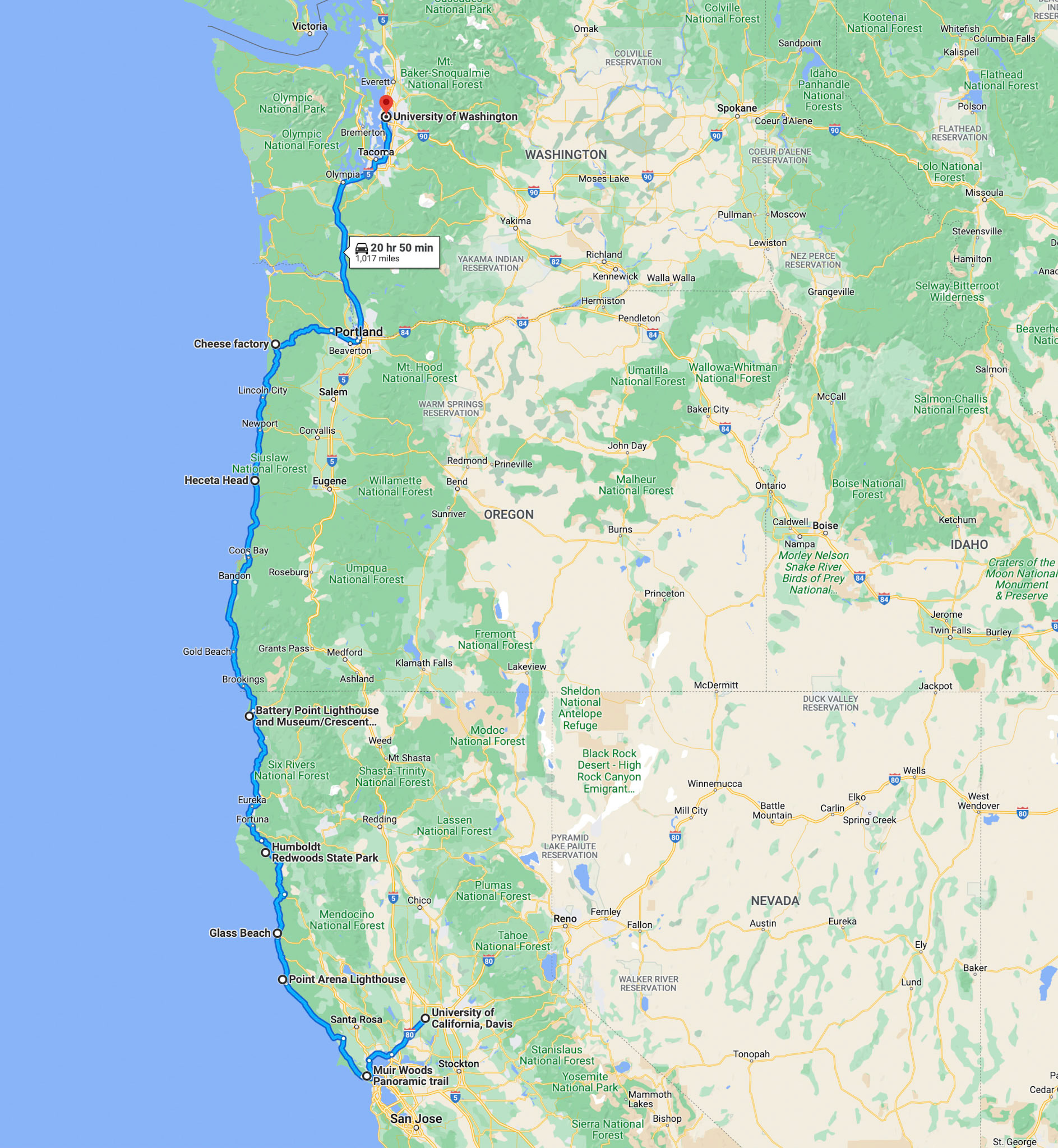 2023 Pacific Coast Highway Roadtrip