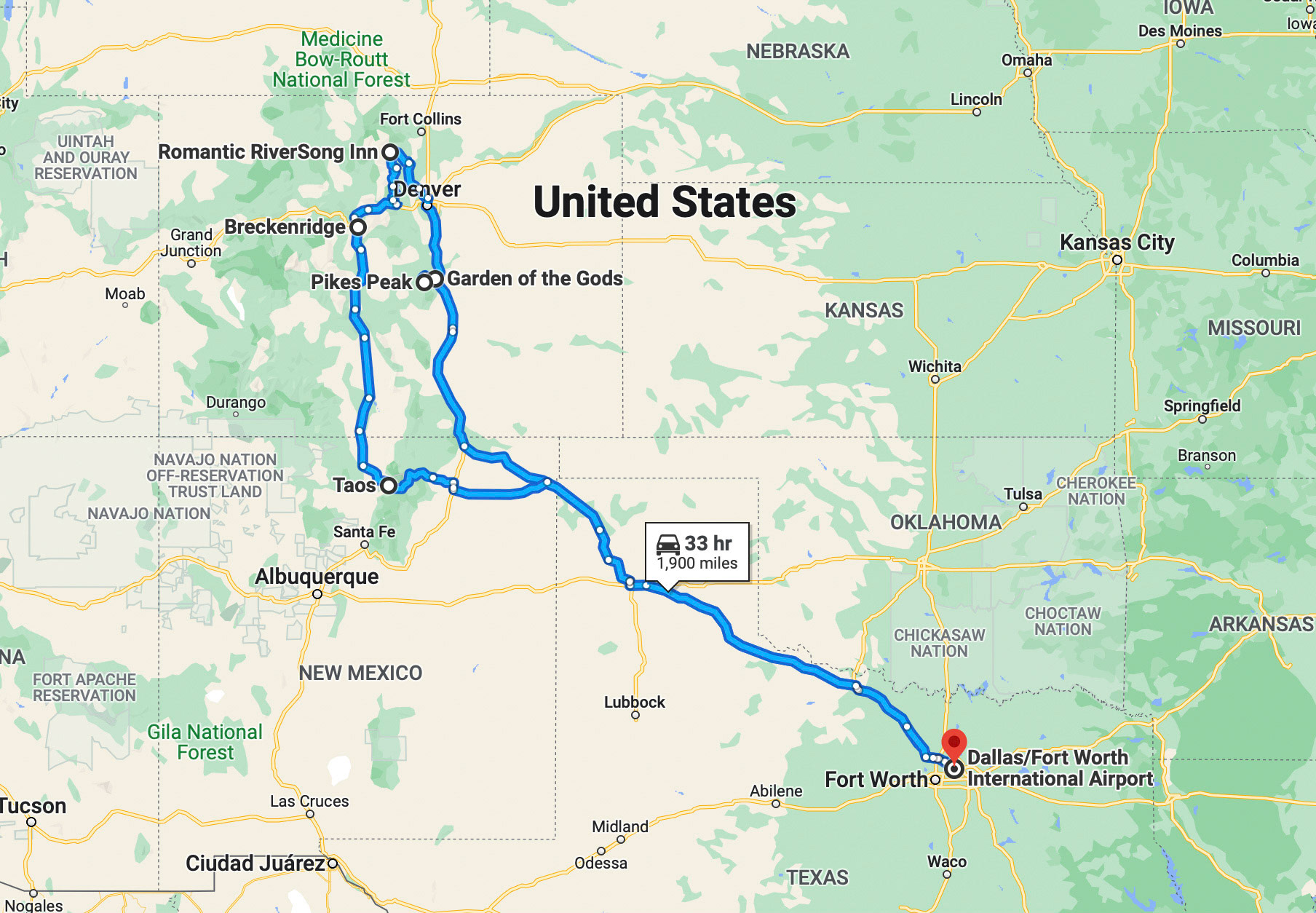 2012 DFW Colorado Roadtrip