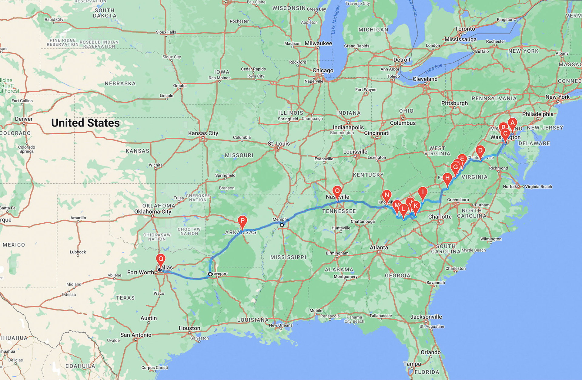 2022, Blue Ridge Parkway (Appalachian Trail) Roadtrip