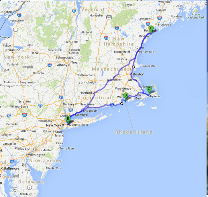 2013, NY RI MA ME Roadtrip