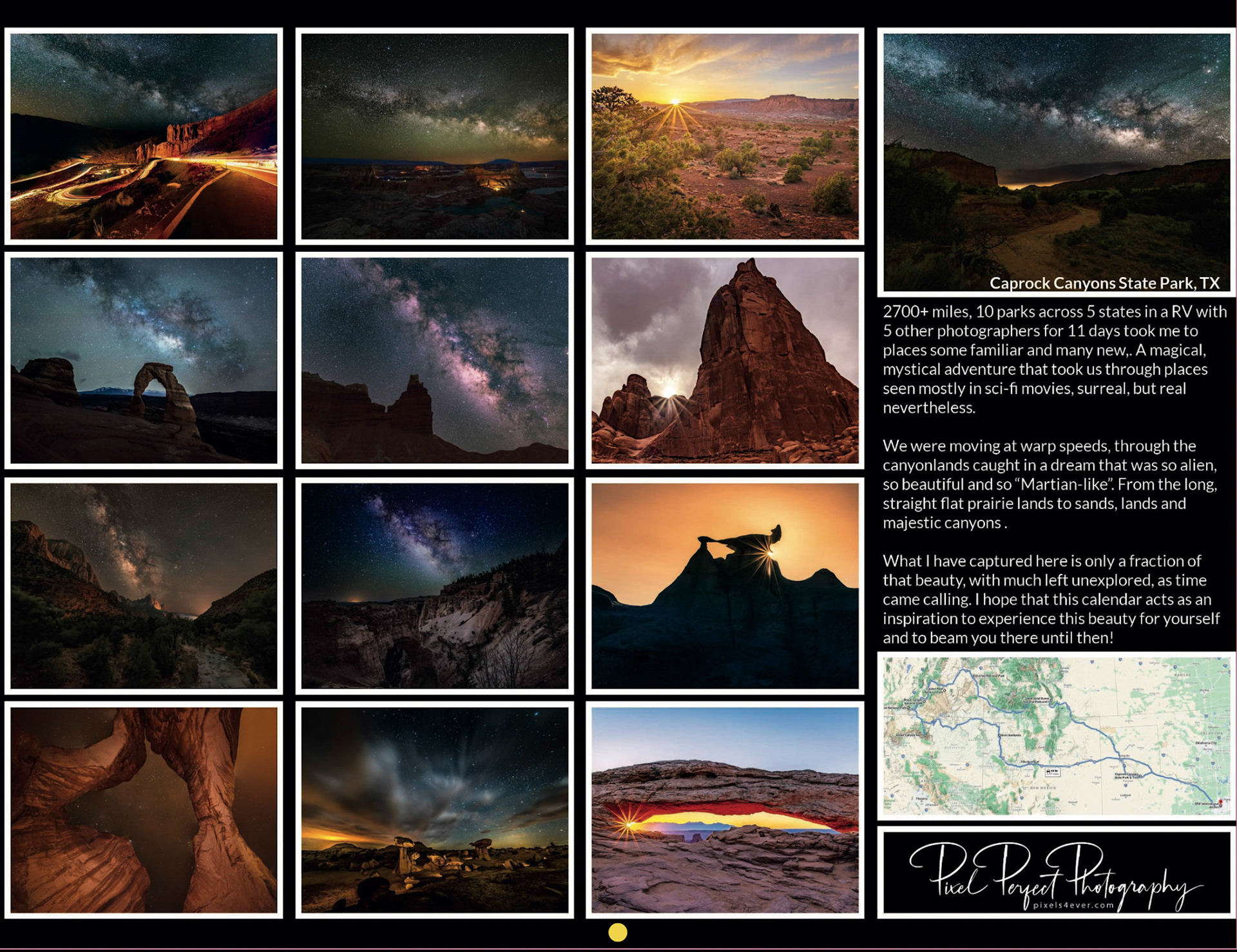 2022 Calendar - Canyonland
