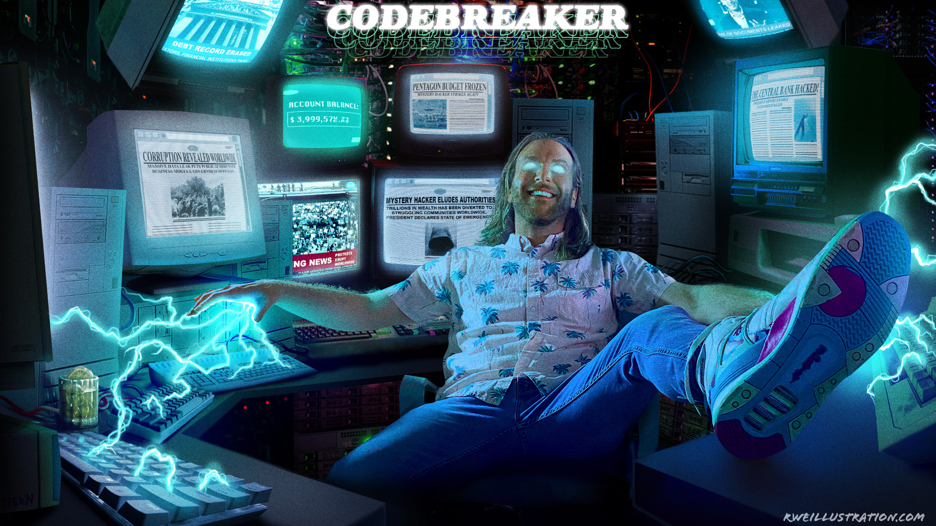 "Codebreaker" Photoshop photo composite