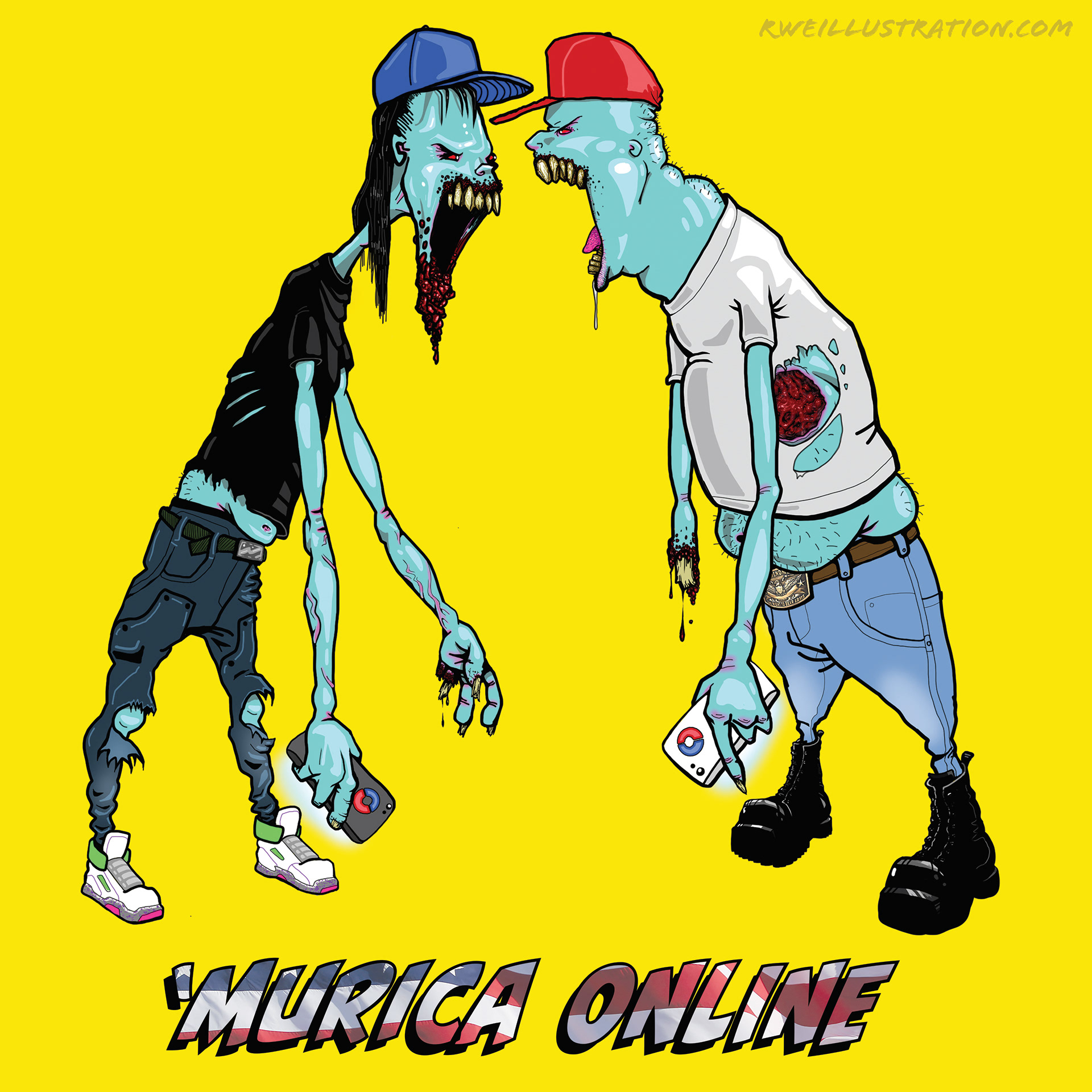 "Murica Online" T-shirt design