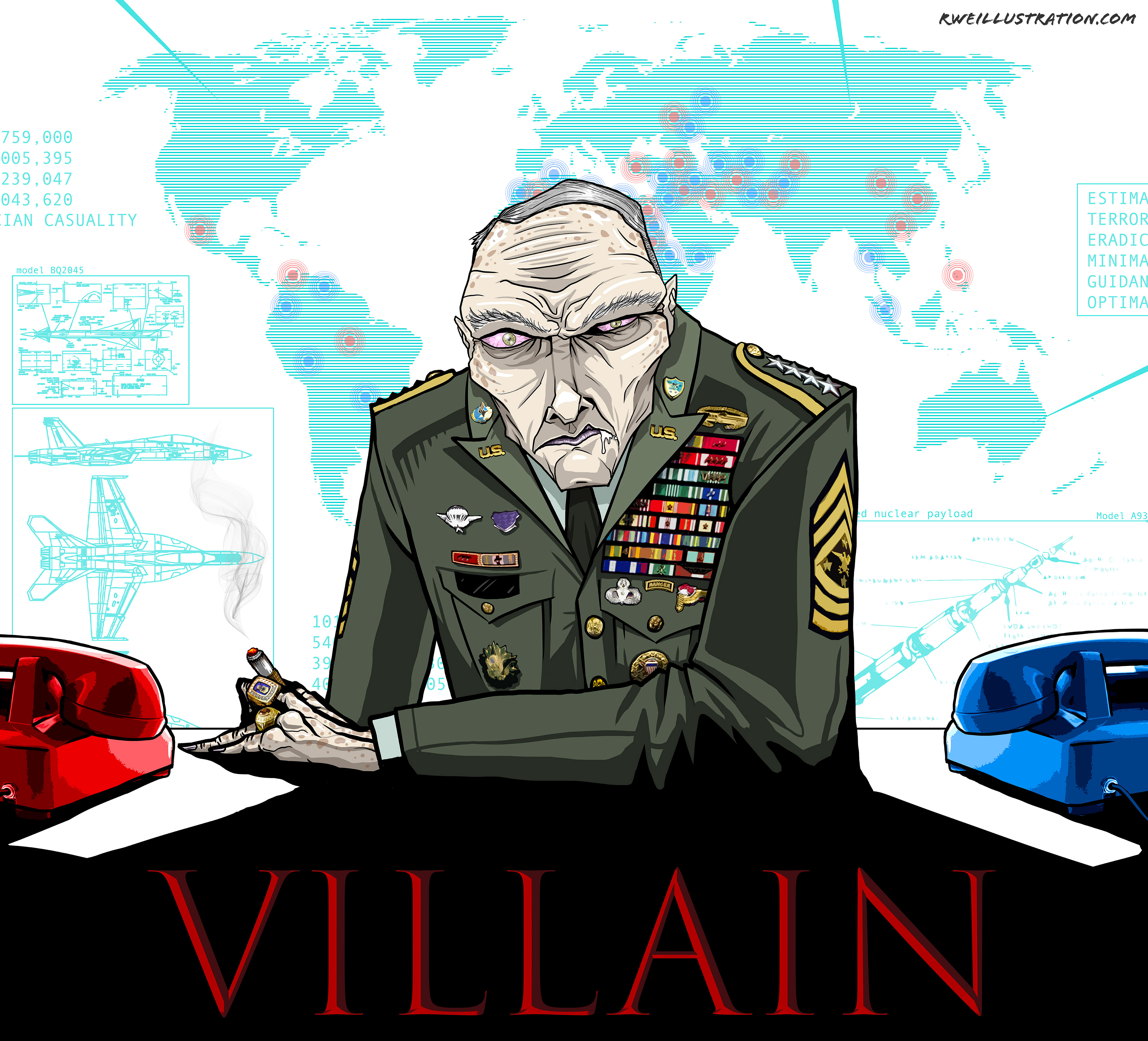 "The General" Digital illustration