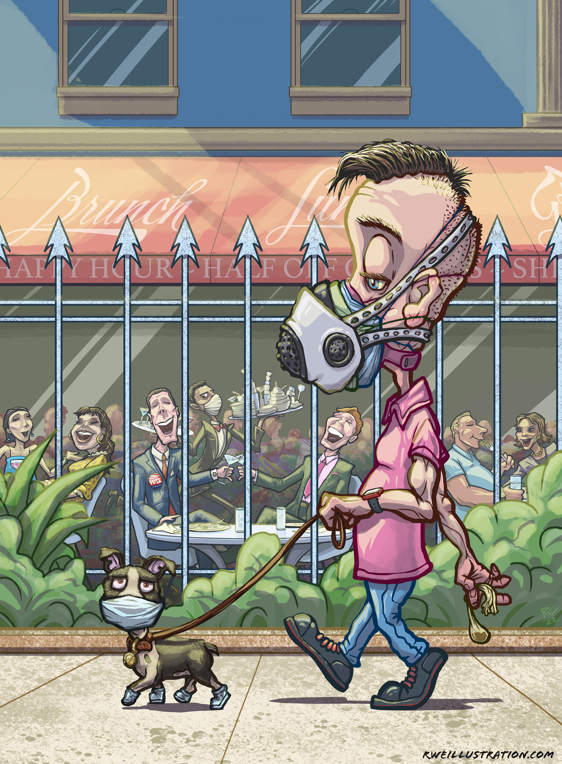 "The San Franciscan" Digital illustration