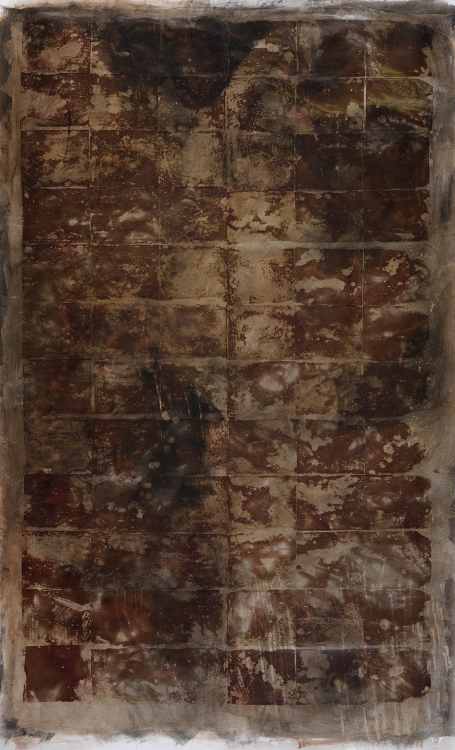 Oceans 1028 (Series 01)     48" x 79"     Acrylic and Pigment Ink on Paper