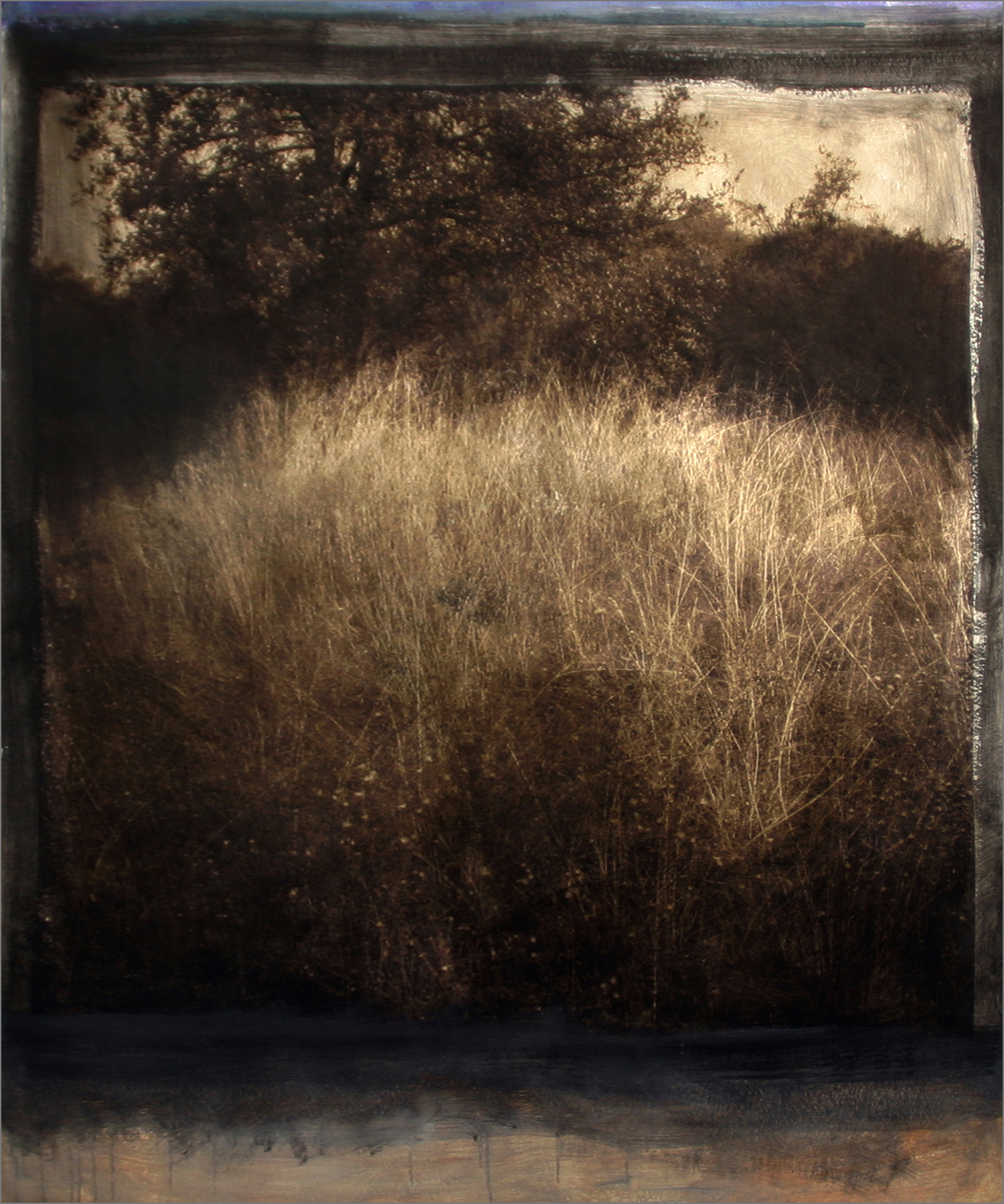 Eulogy - 03 (2004) 50" X 44" Inkjet and Acrylic on Paper Mounted on Panel