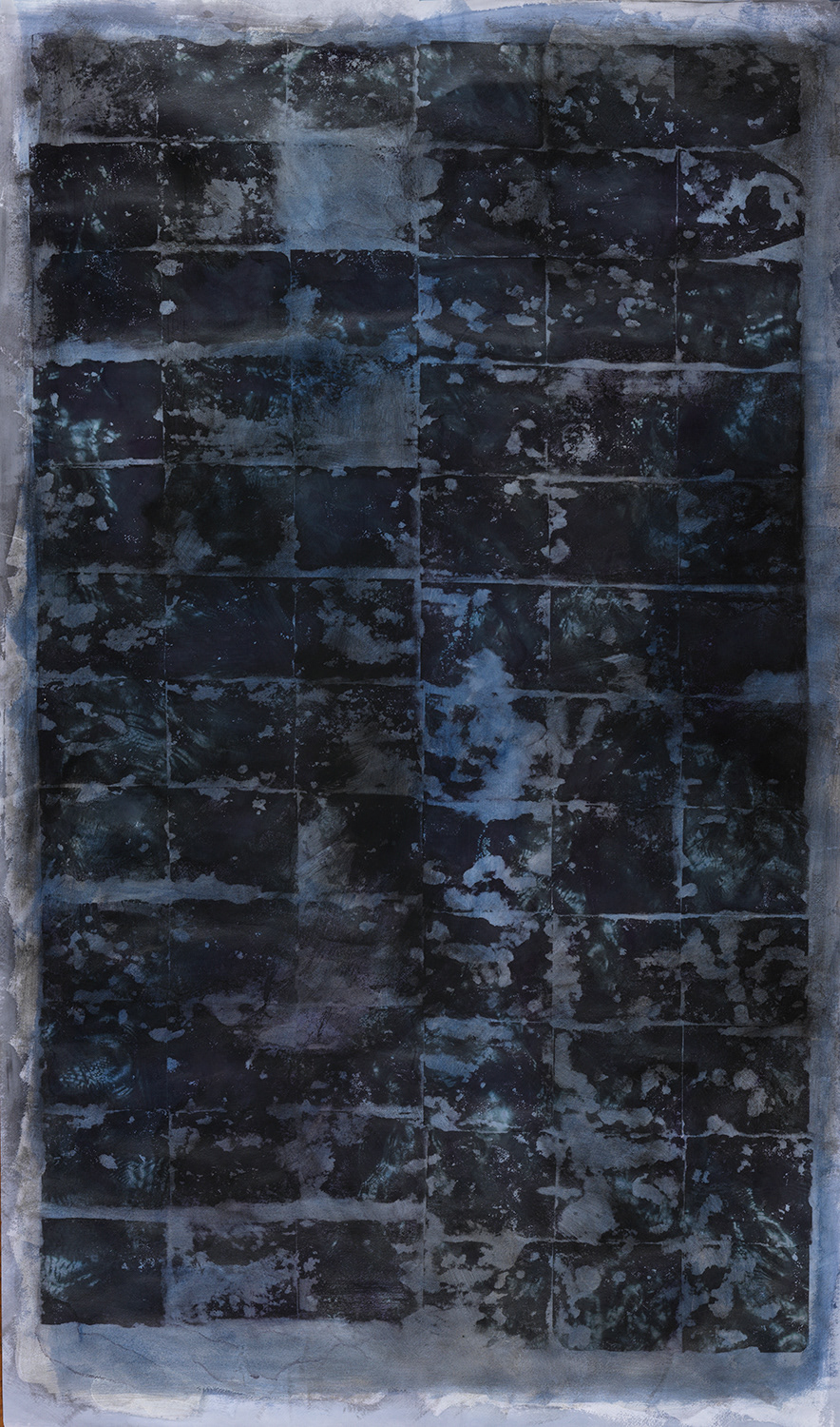 Oceans 984 (Series 01)     48" x 79"    Acrylic and Pigment Ink on Paper