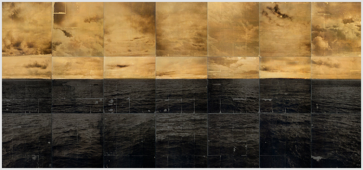 Radiant Sea 147" x 69" Acrylic and Pigment Ink on Panel