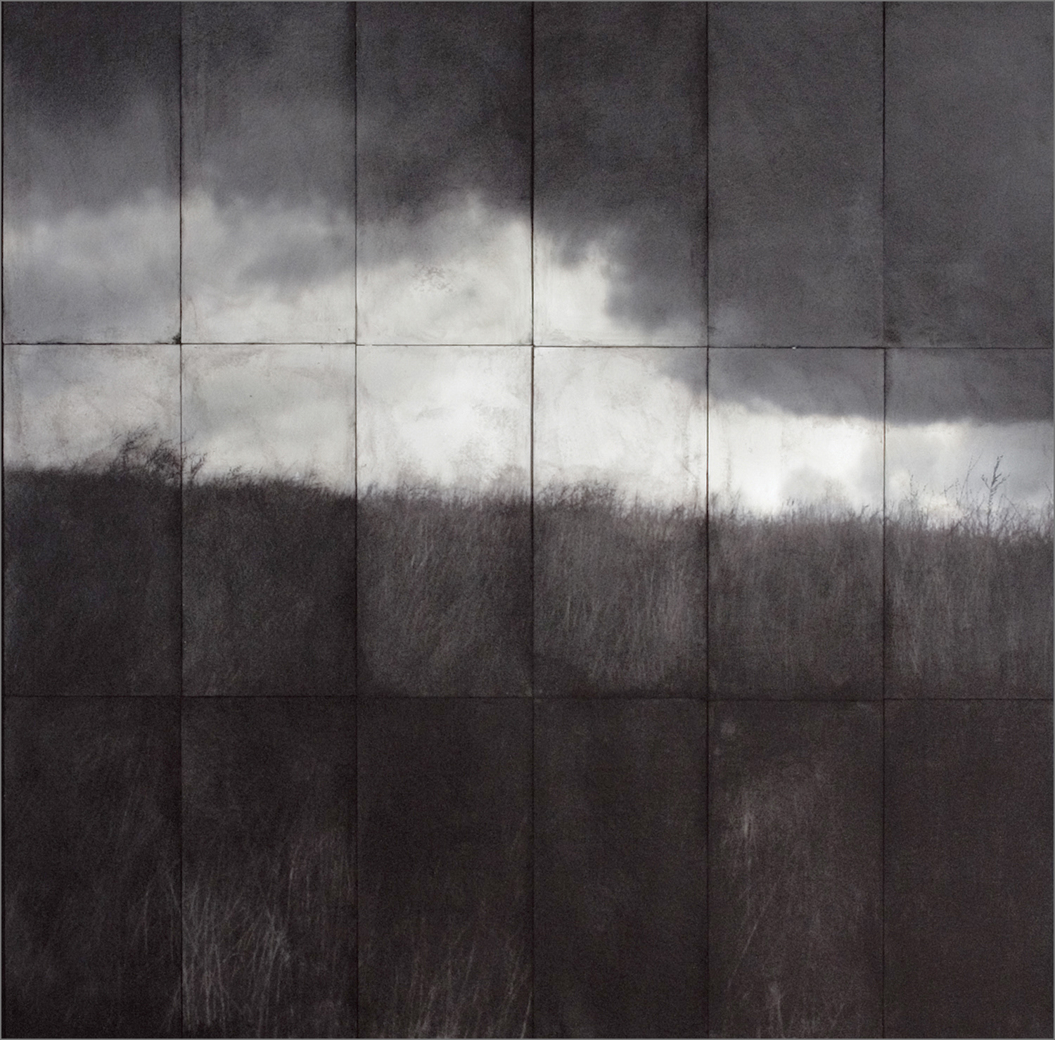 Morning Will Bring The Trees V1 (2007) 72" X 72" Inkjet and Acrylic on Paper