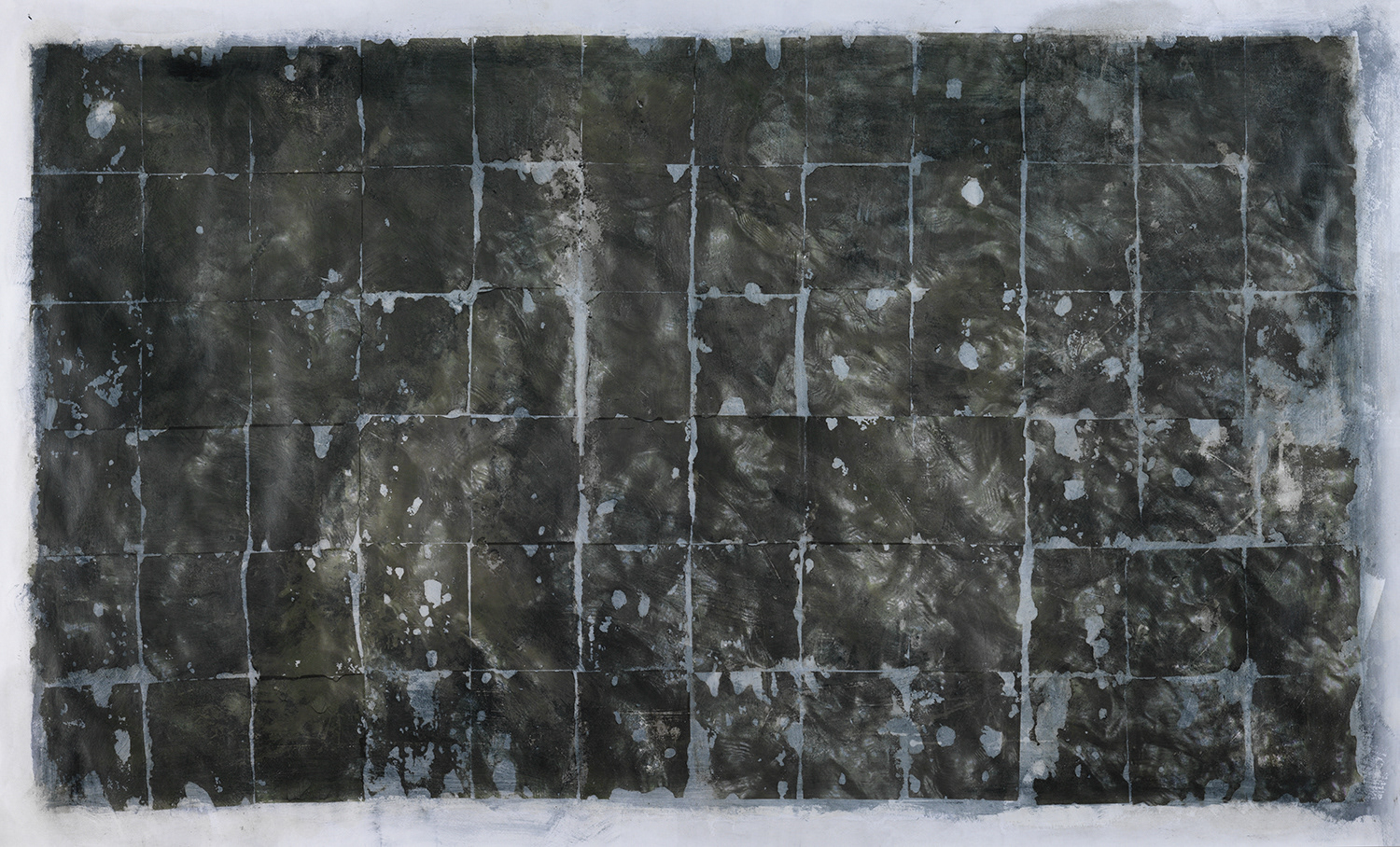 Oceans 843 (Series 01)     79" x 48"    Acrylic and Pigment Ink on Paper