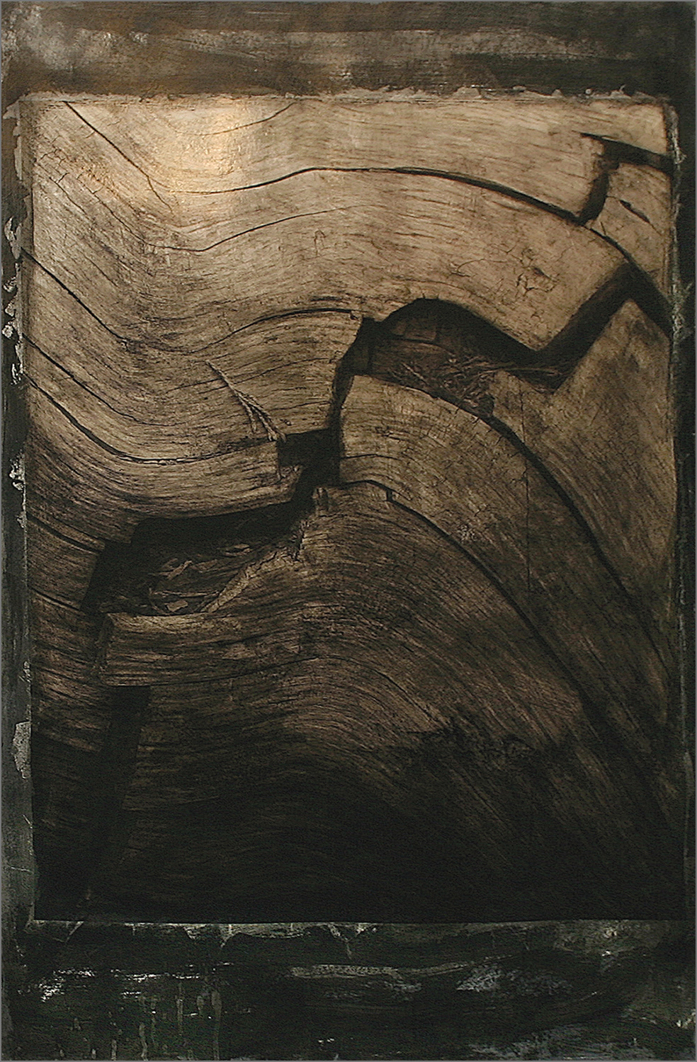 Eulogy - 02 (2004) 41" X 51" Inkjet and Acrylic on Paper Mounted on Panel
