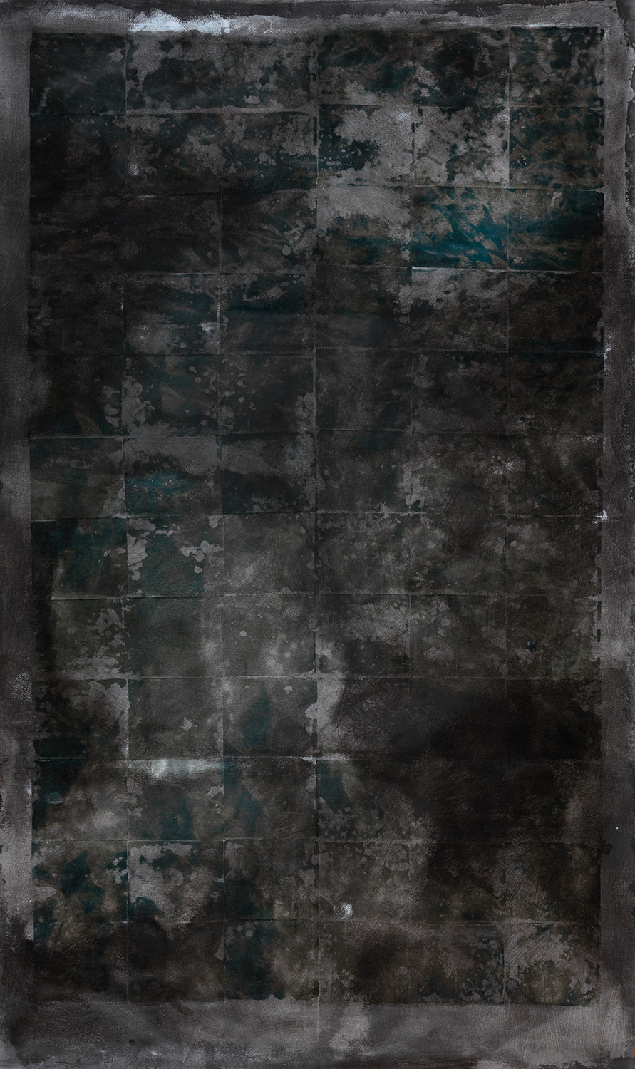 Oceans 1048 (Series 01)     48" x 79"     Acrylic and Pigment Ink on Paper