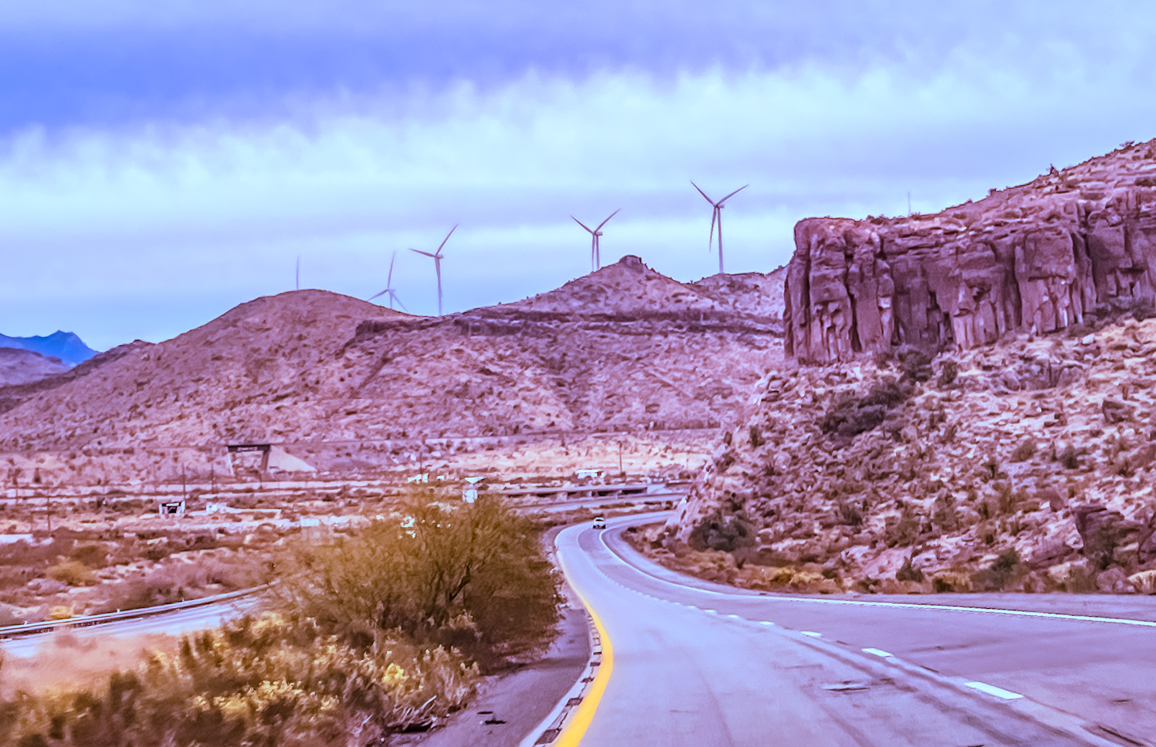 Driving on 40 Through Arizona