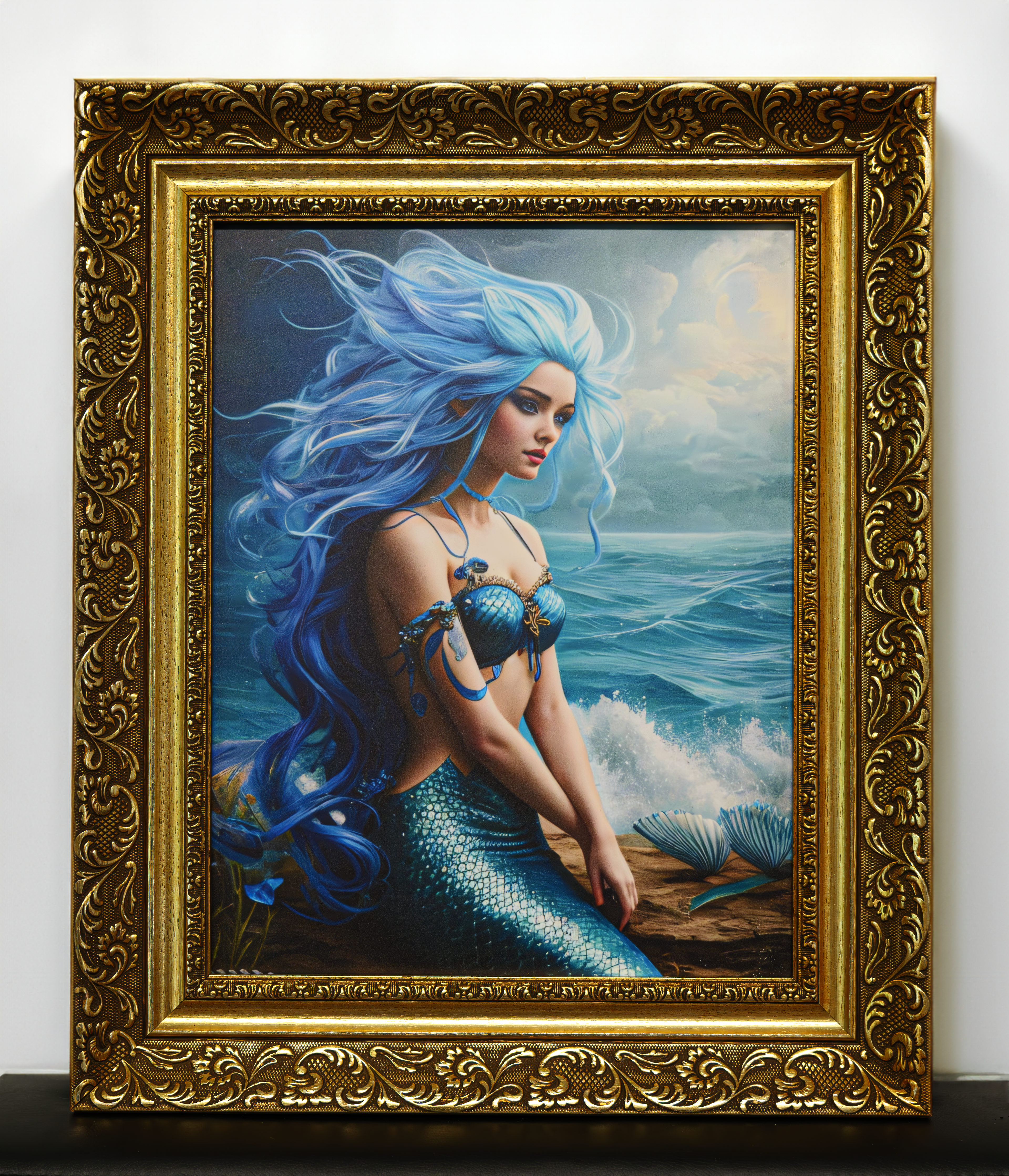 Blue Mermaid 44 x 45 cm