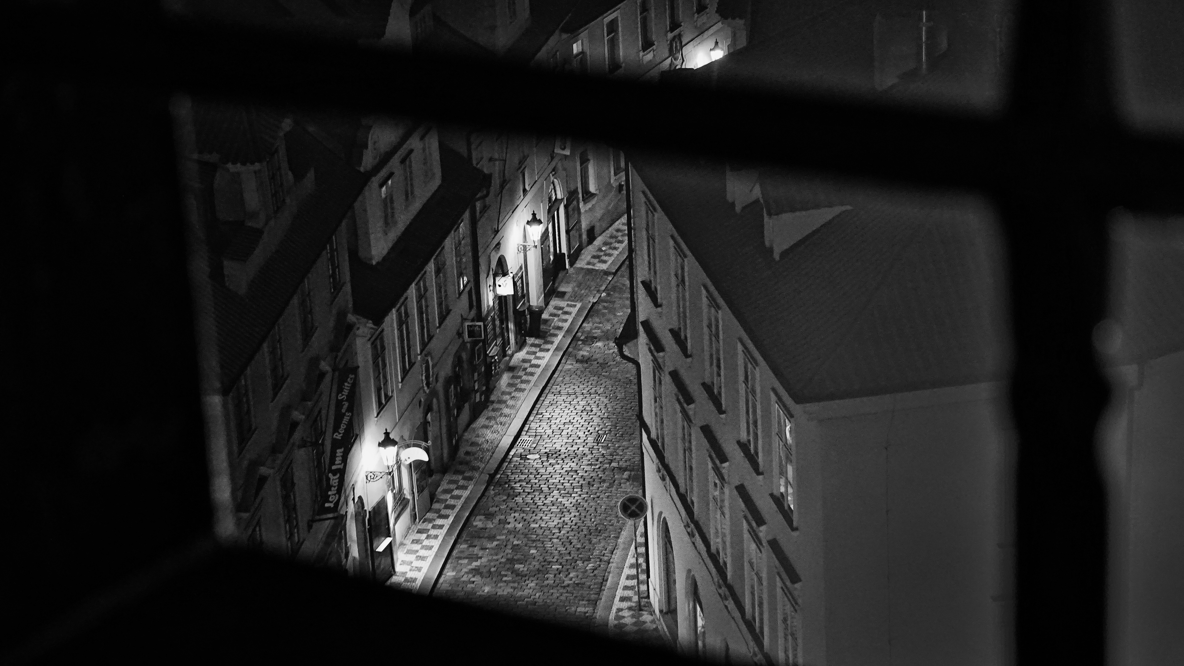 Sneaking through the alley